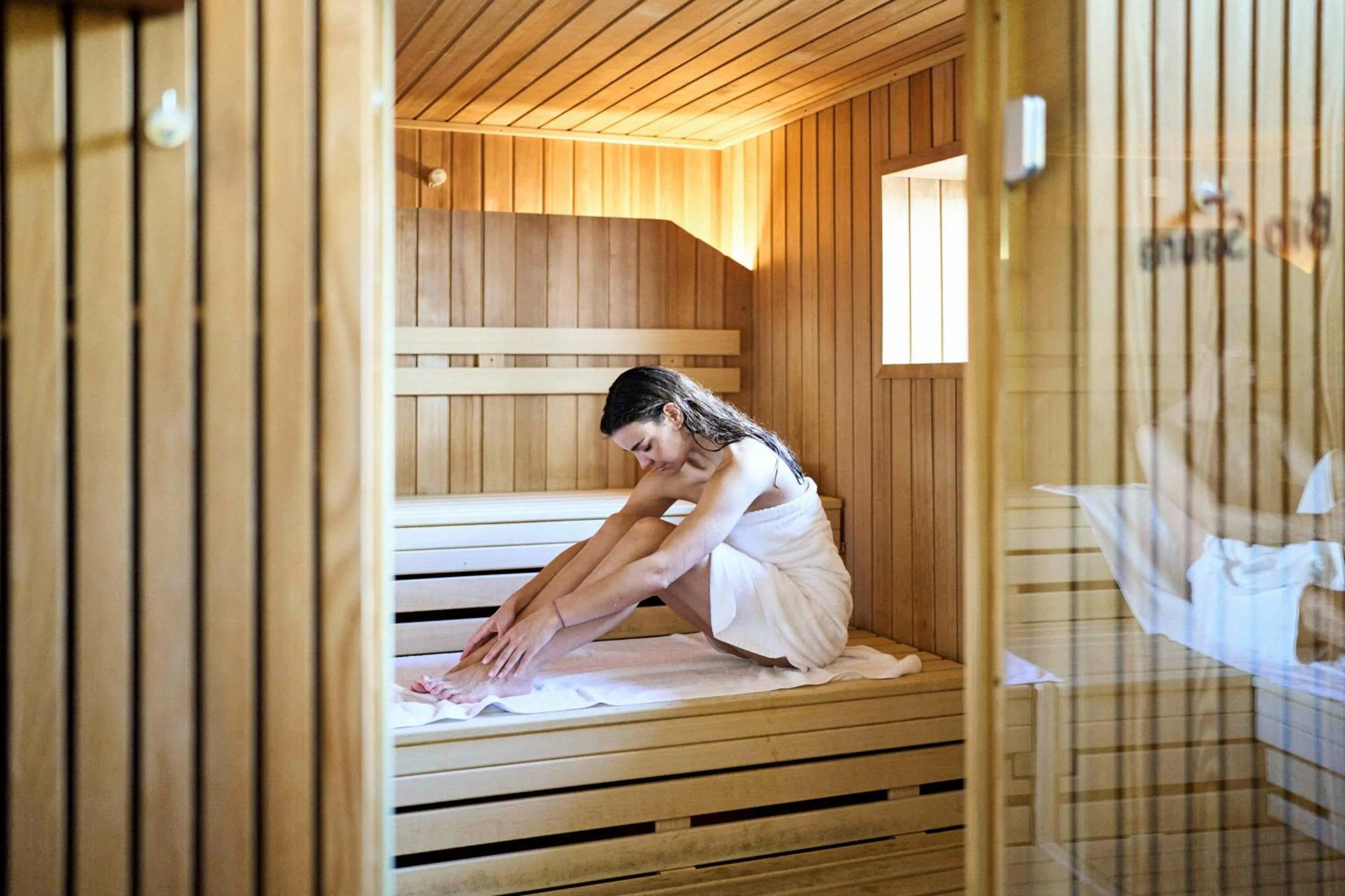 Sauna in Hotel Steffisalp