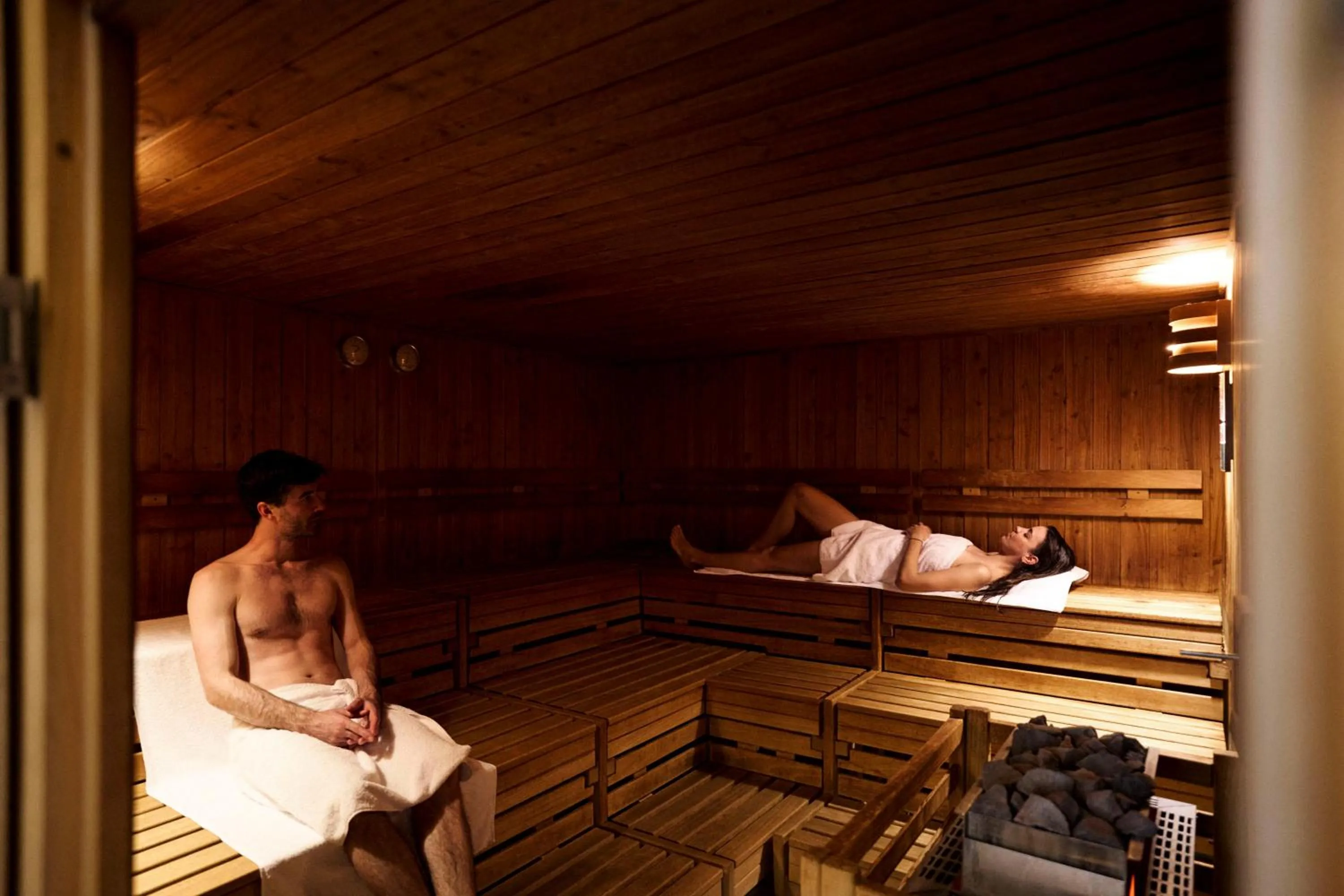 Sauna in Hotel Steffisalp