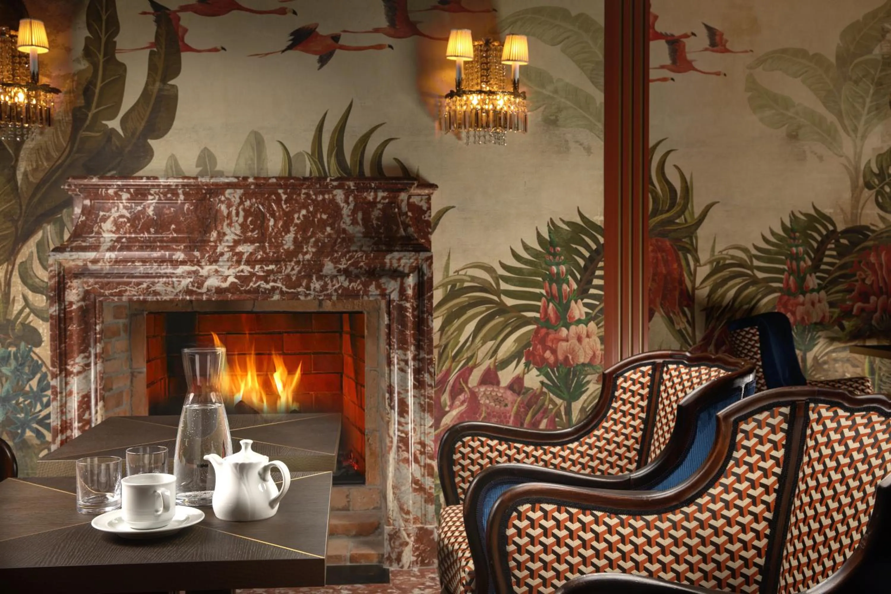 Seating area in ARTIST Boutique Hotel