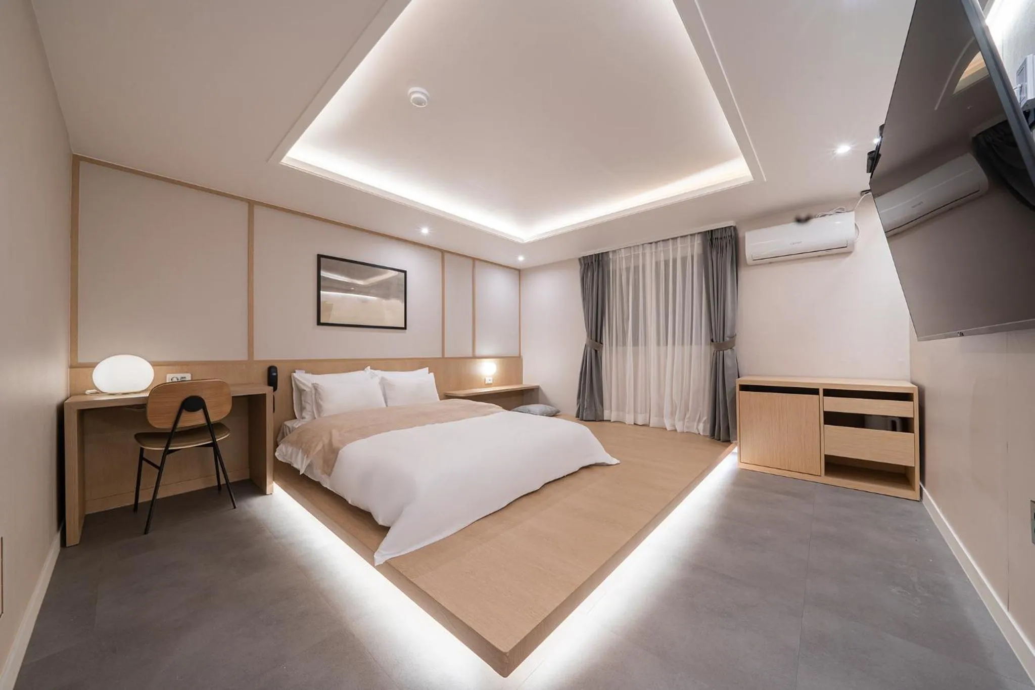 Bed in Aank Hotel Daejeon Yongjeon 1st