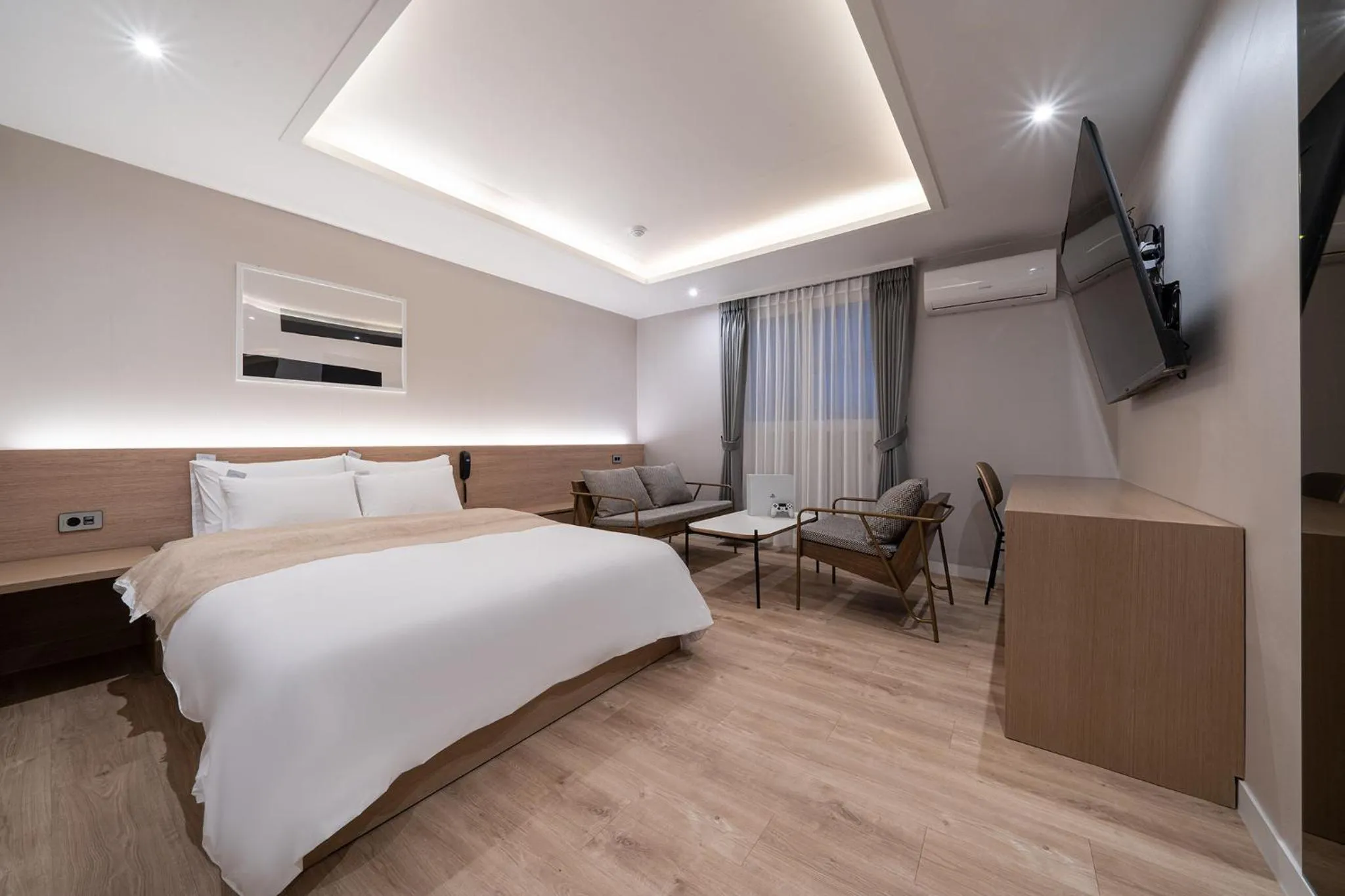 Bed in Aank Hotel Daejeon Yongjeon 1st