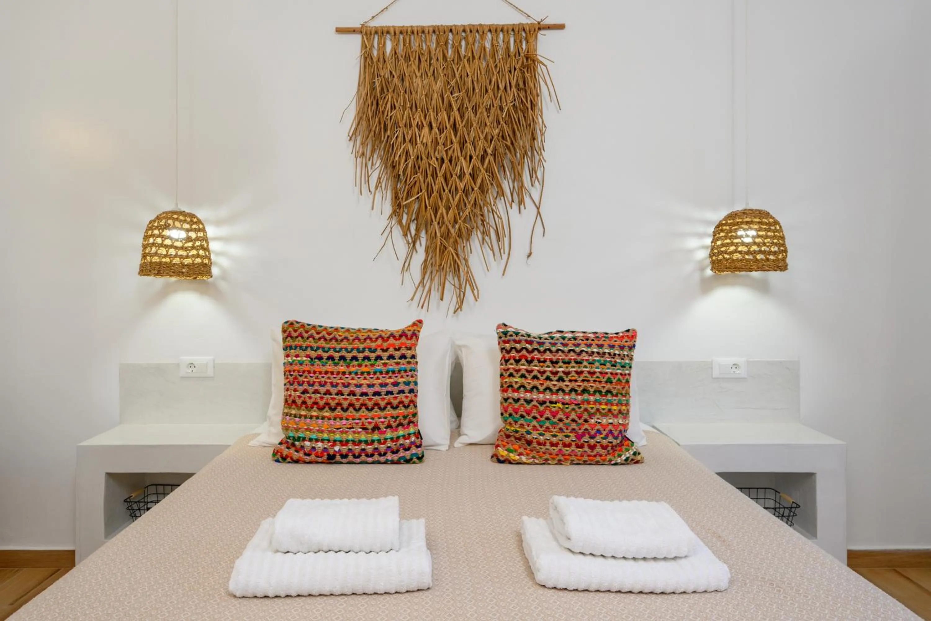 Bed in Afroditi Superior Apartments