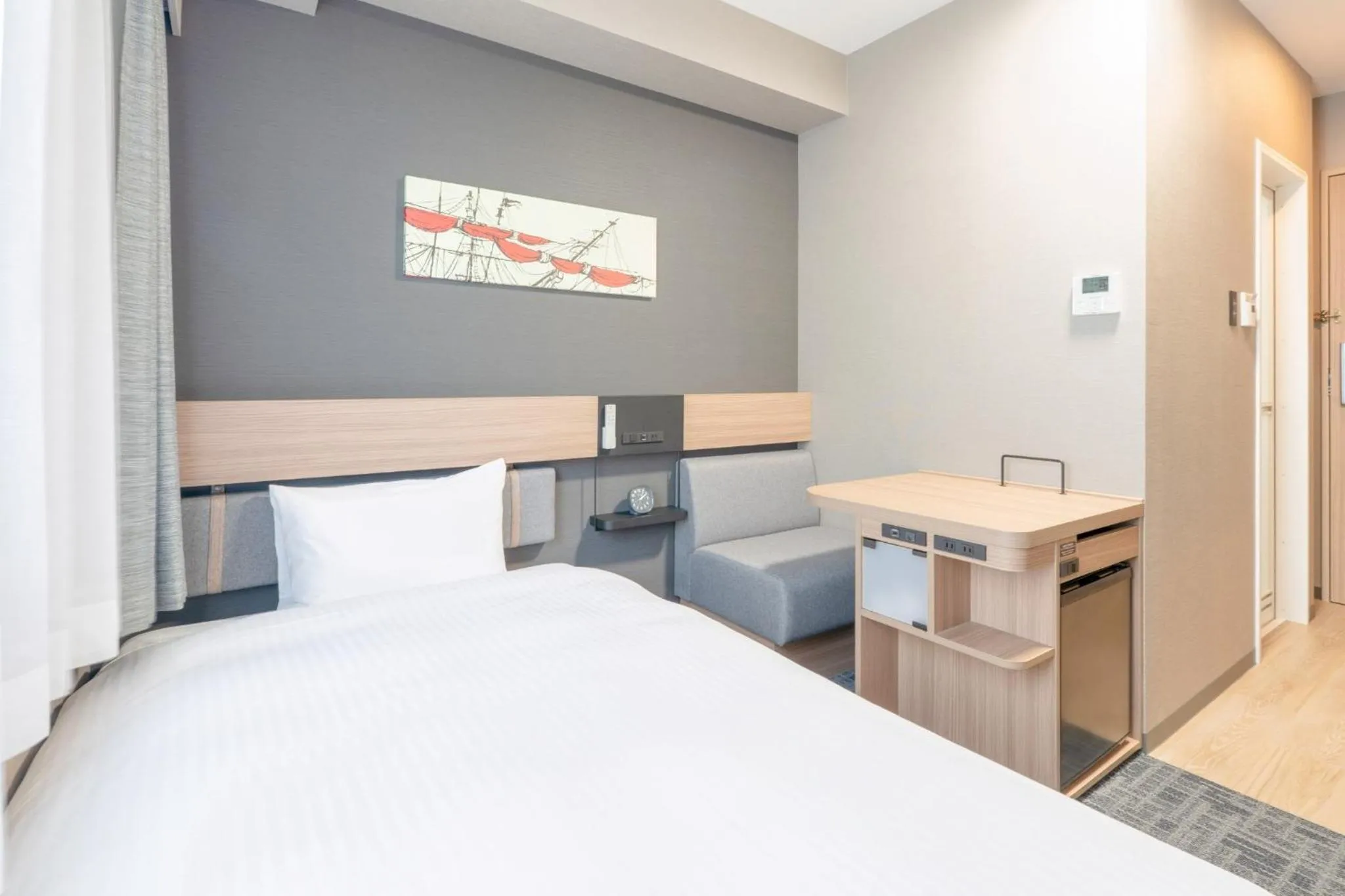 Bed in R&B Hotel Shin Yokohama Ekimae - Vacation STAY 14694v