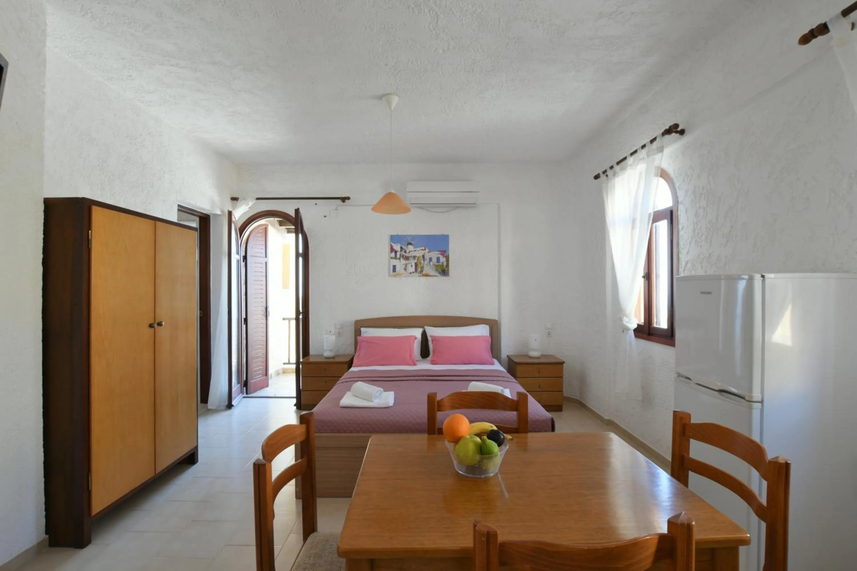 Bed in Galini Apartments