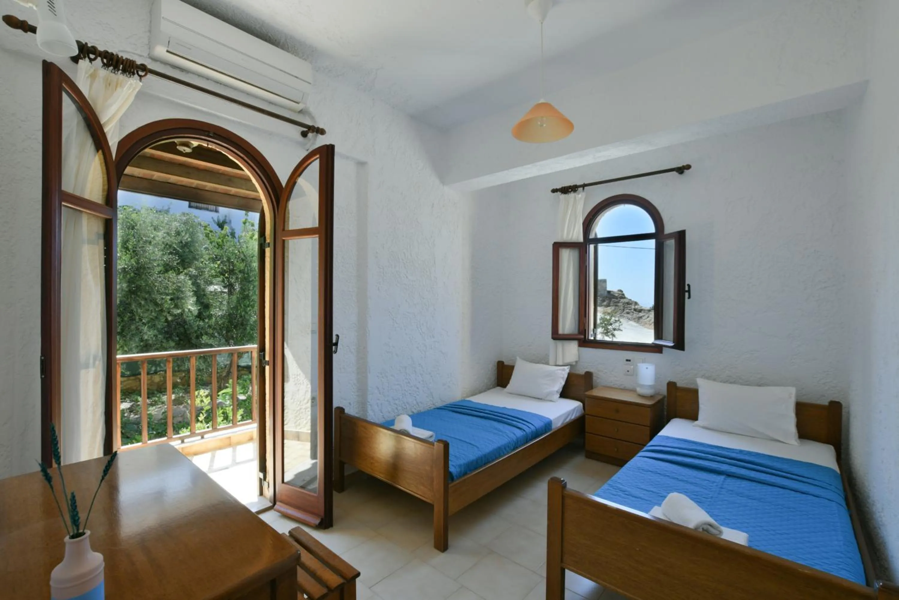 Bed in Galini Apartments