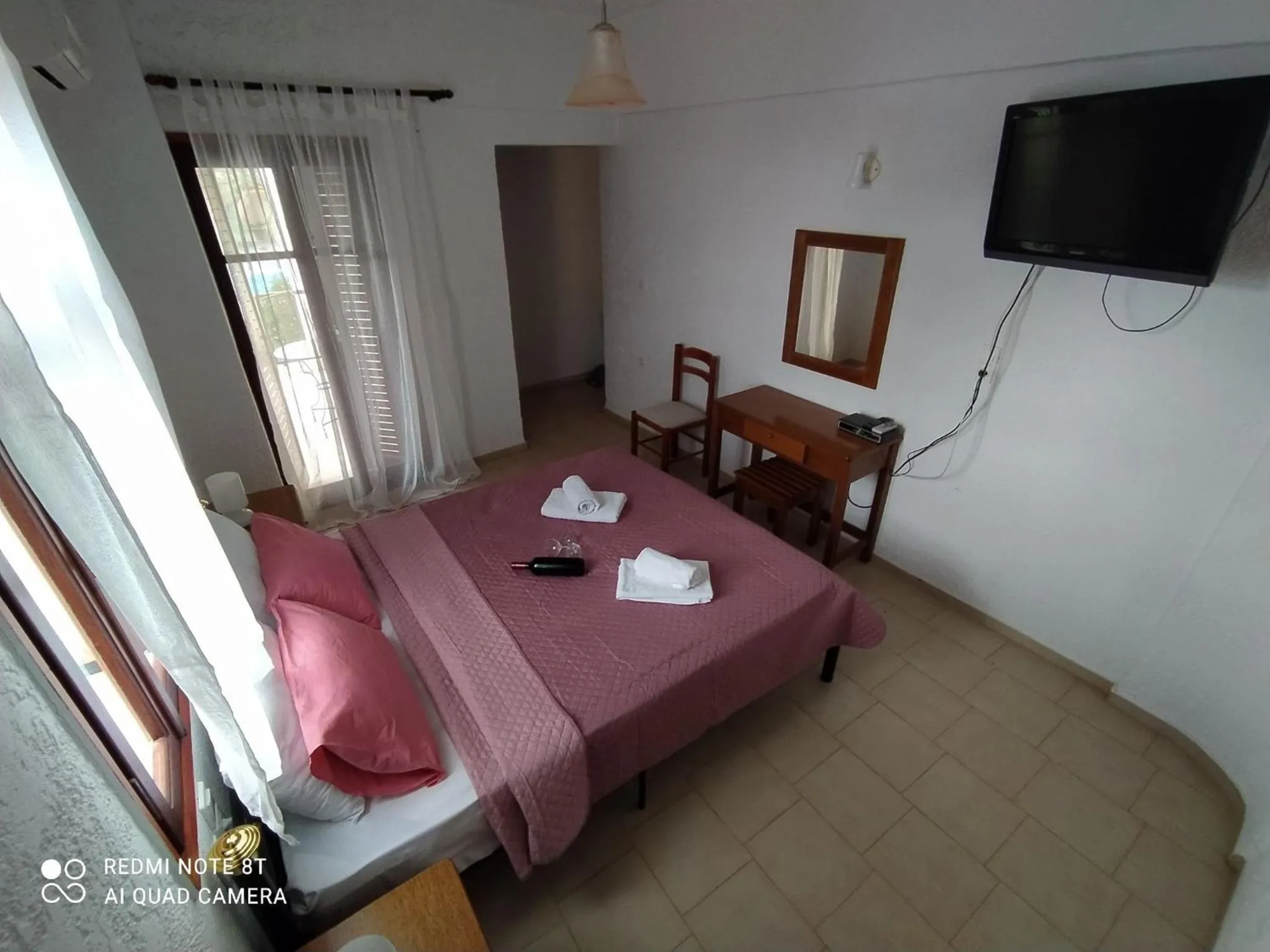 Bed in Galini Apartments