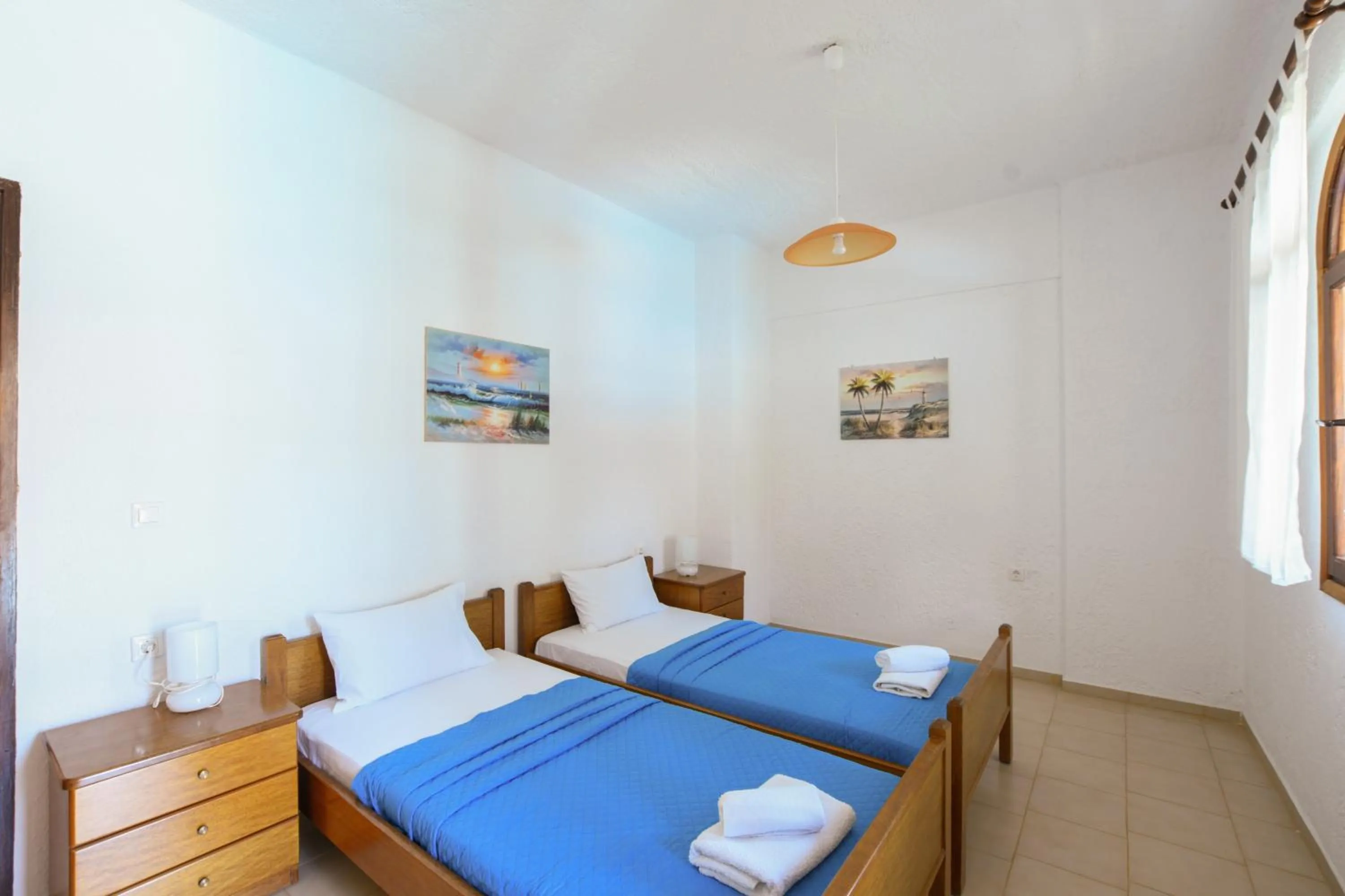 Bed in Galini Apartments