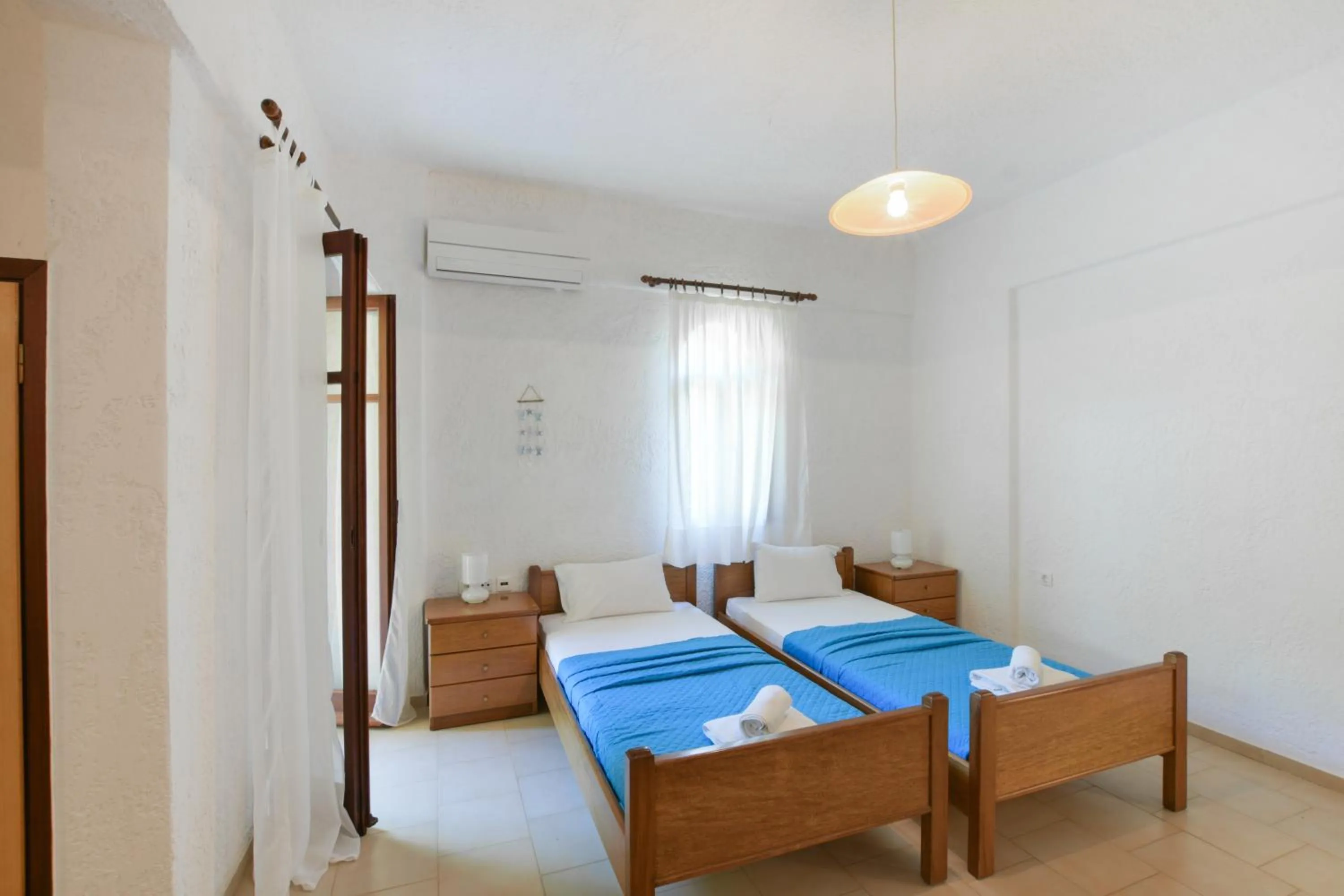 Bed in Galini Apartments