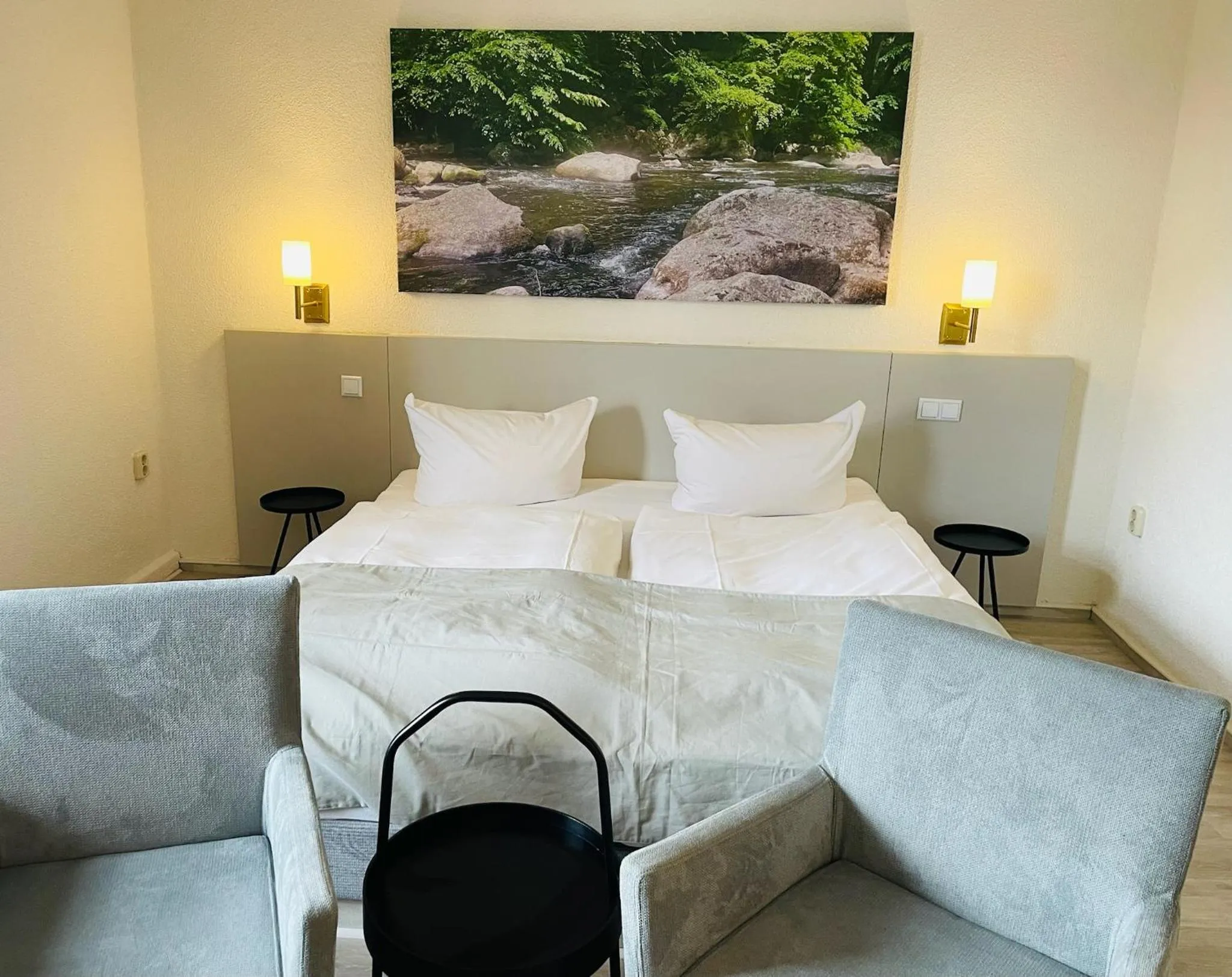 Bed in Harzhotel Warnstedter Krug