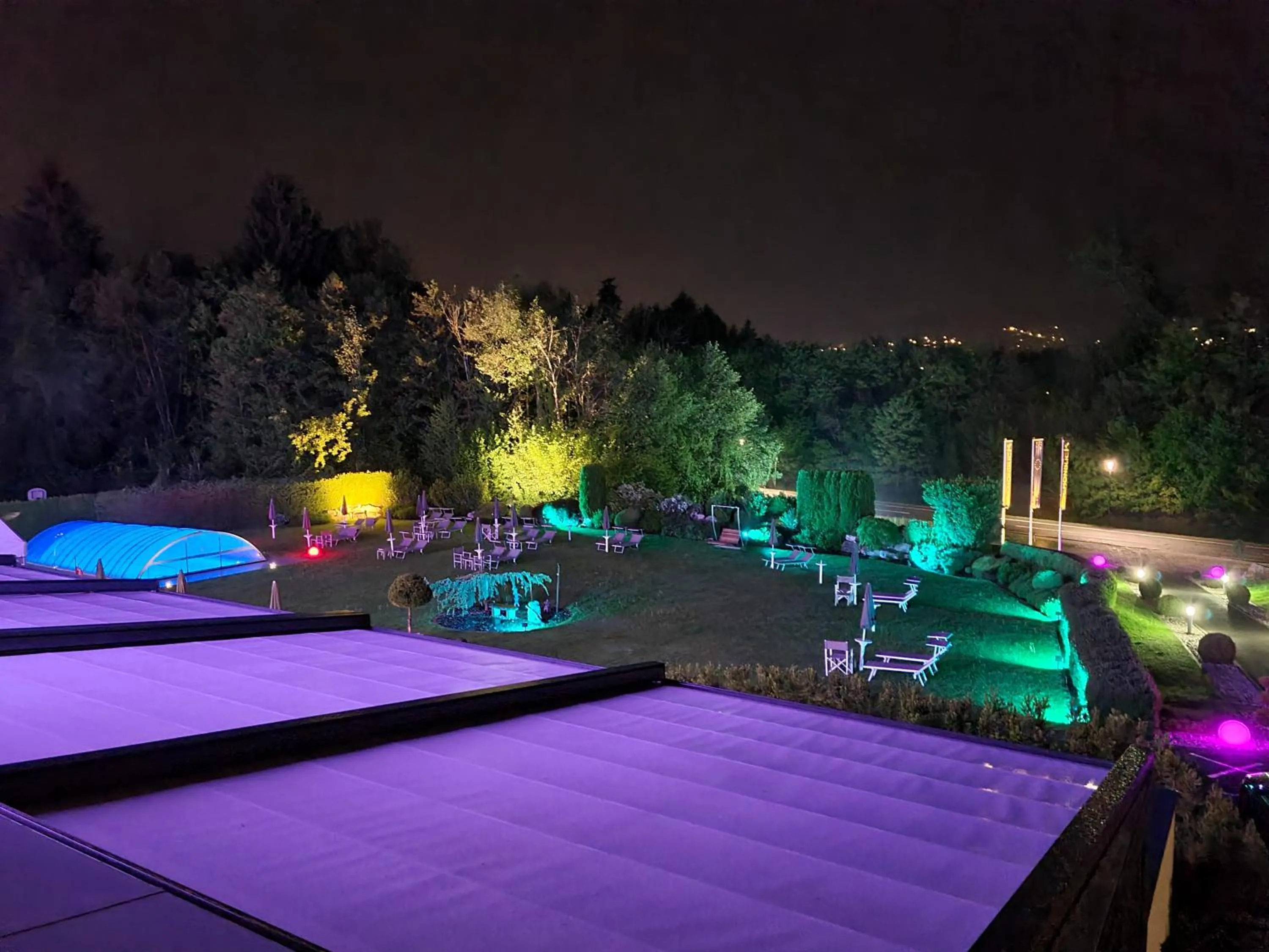 Garden view in Dei Hotel Schönblick