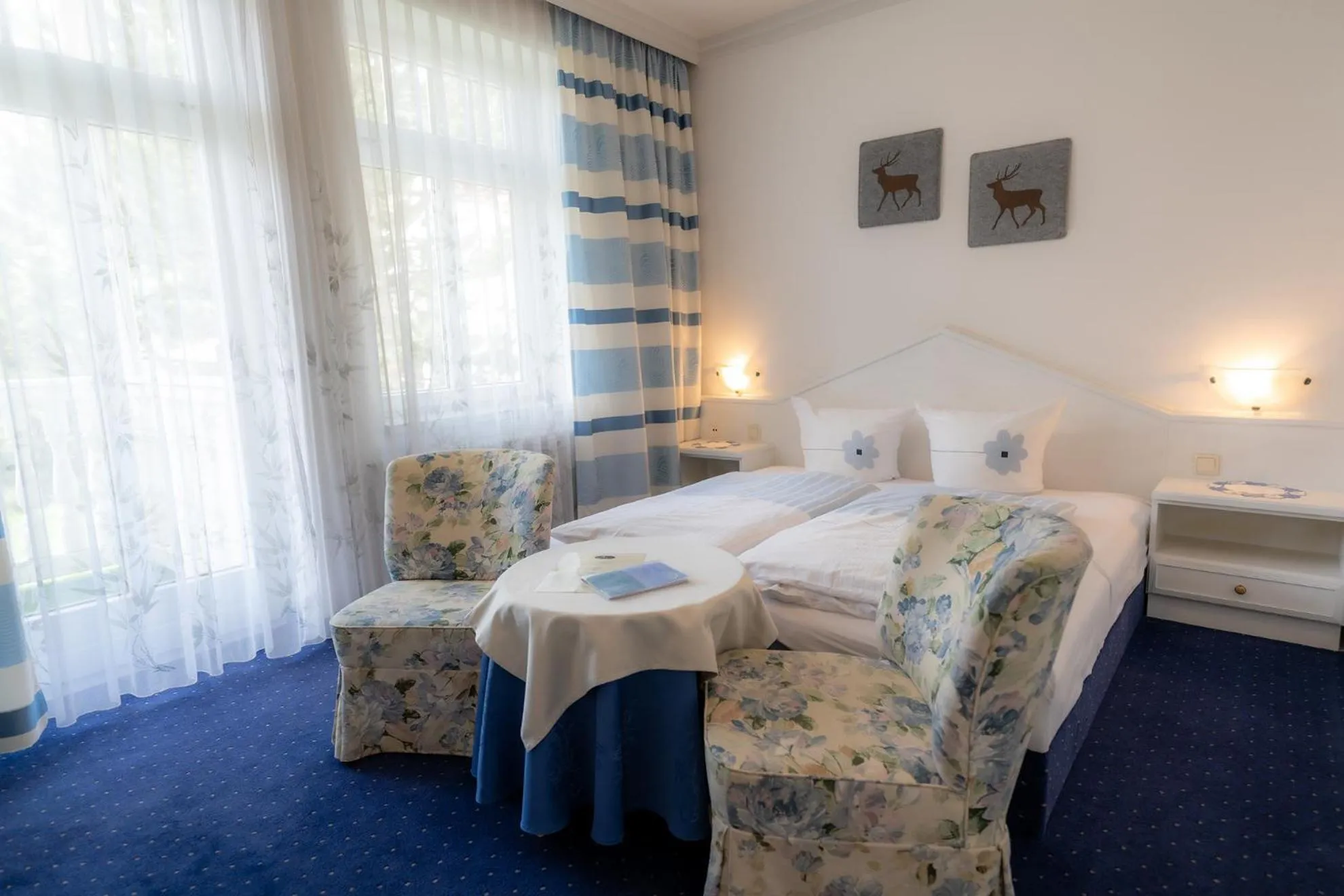 Bedroom, Bed in Hotel Garni Hubertus-Nostalgie & Charme