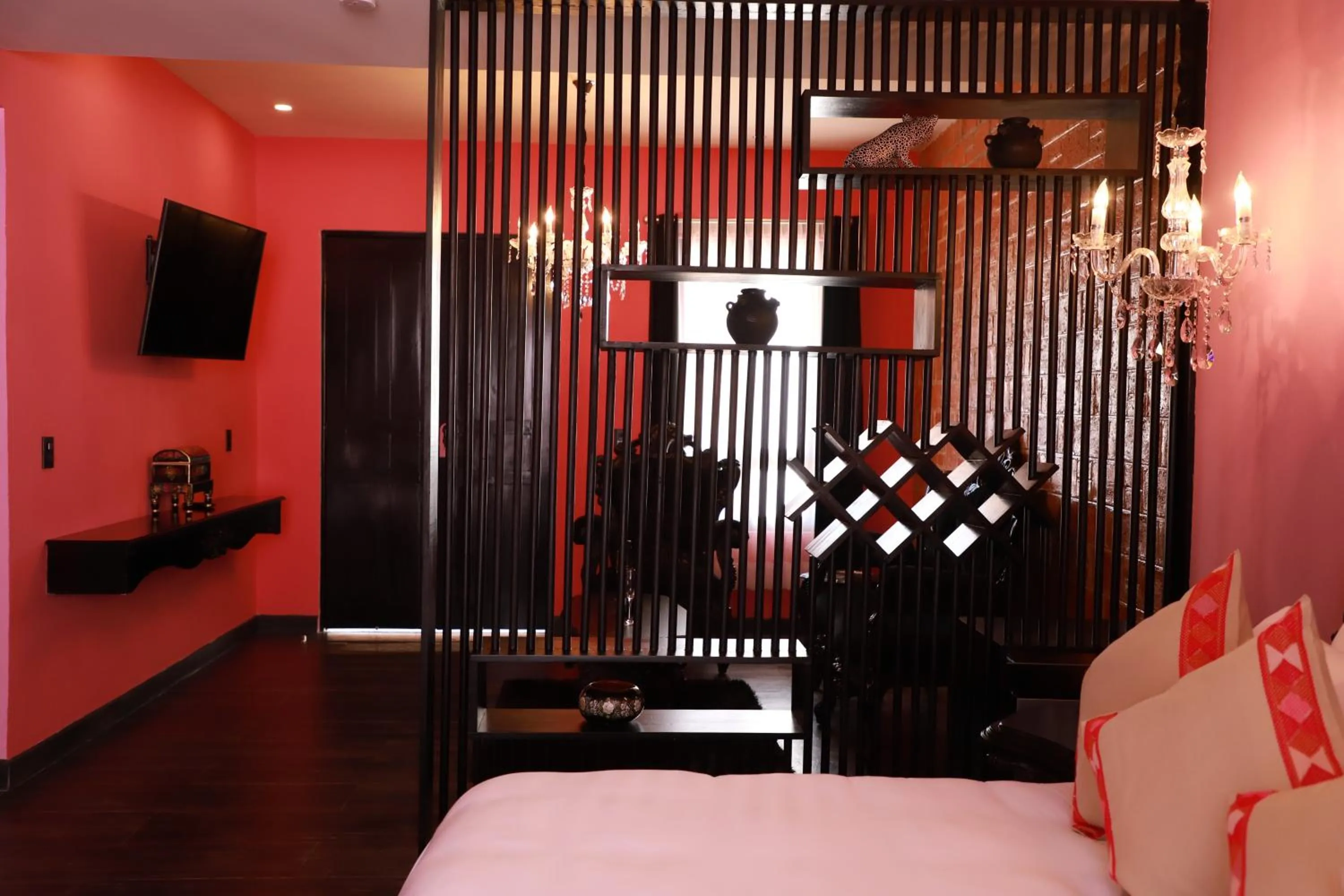 Bed in Casa Rosa Hotel & Spa