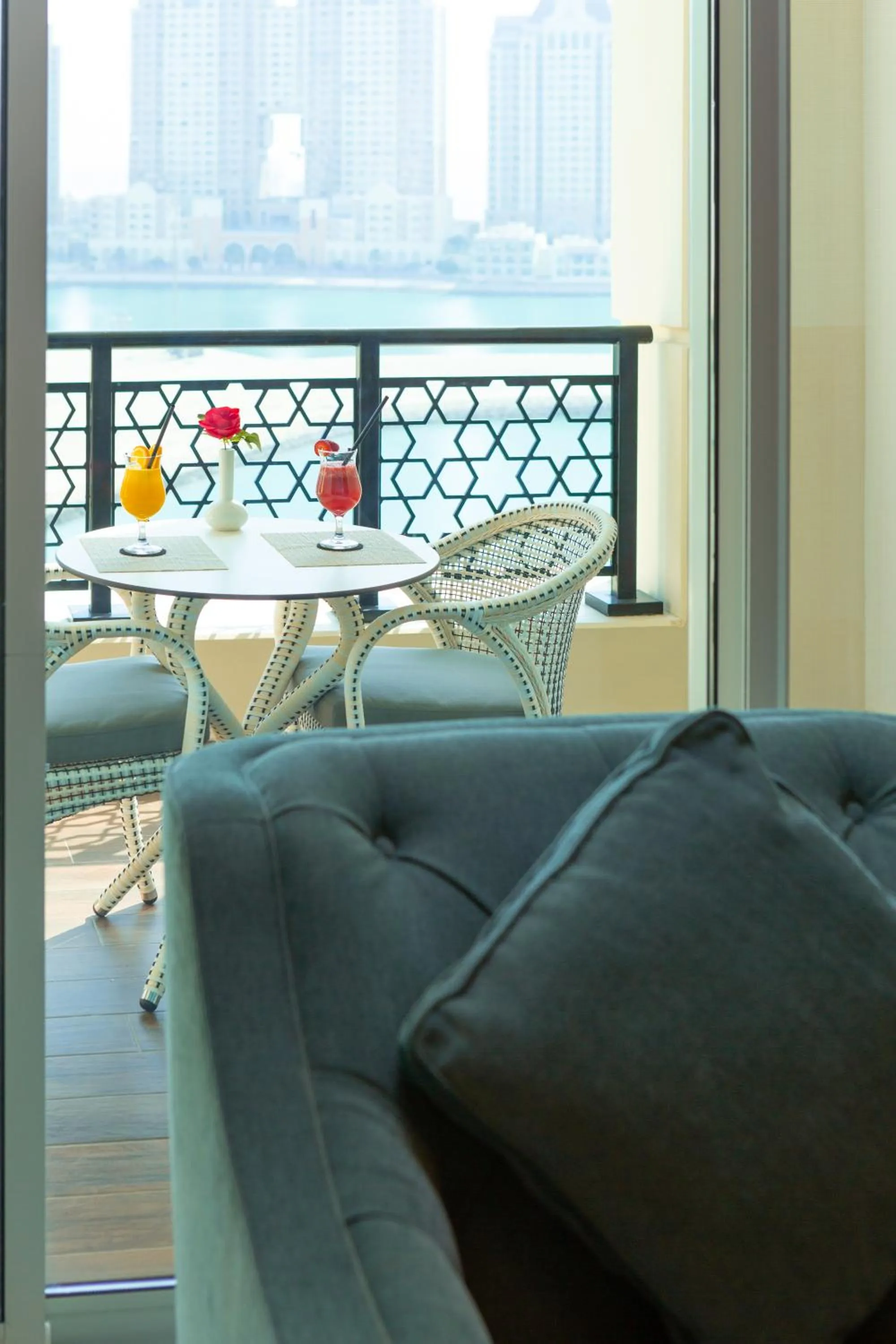 Seating area in Retaj Baywalk Residence