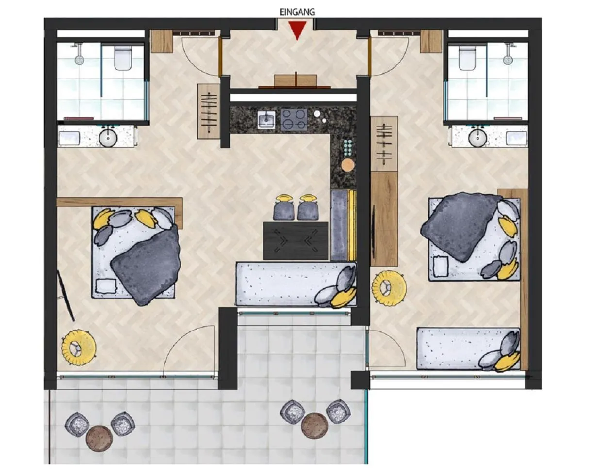 Floor plan in Bergparadies - inklusive Eintritt in die Alpentherme