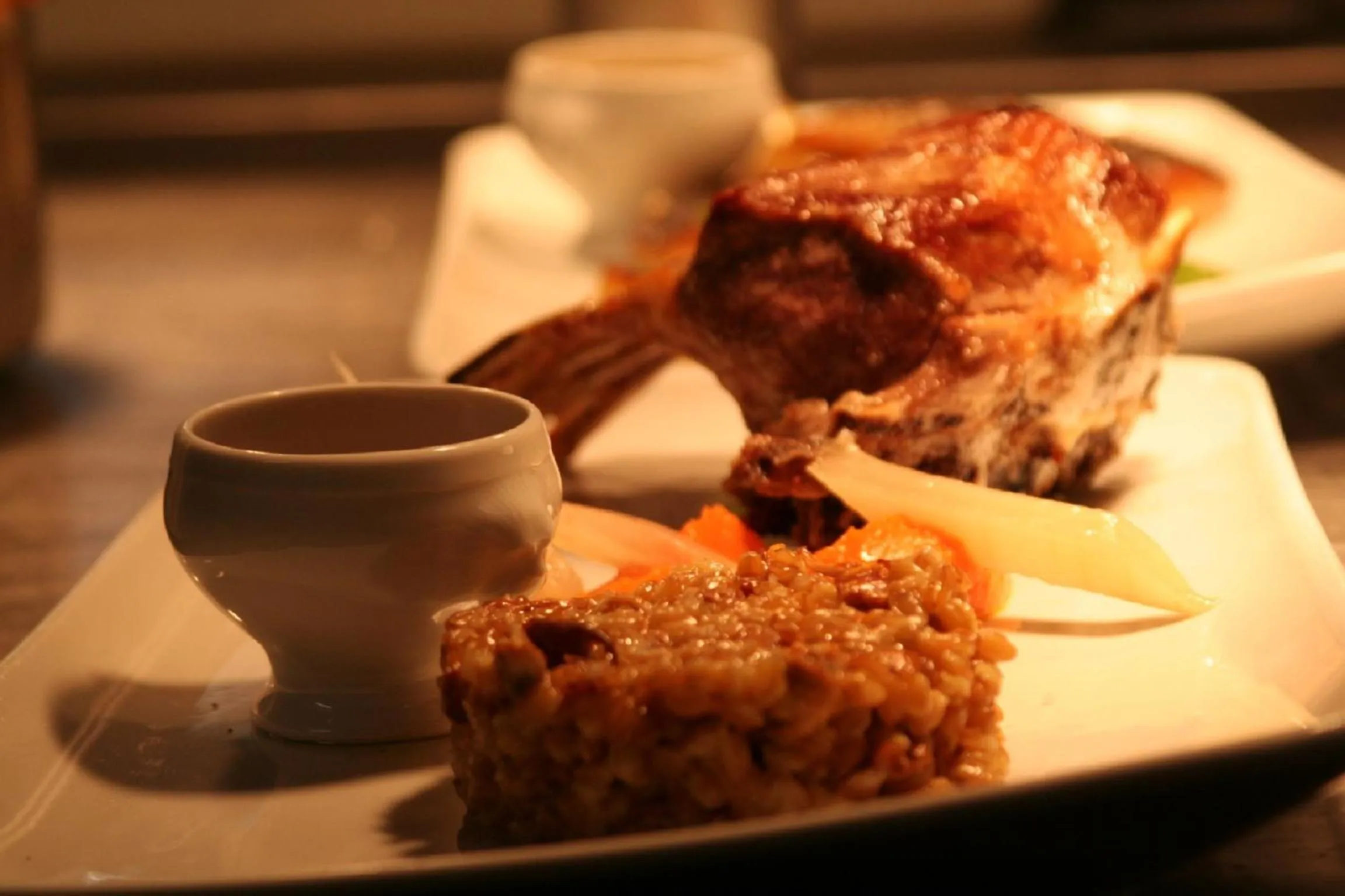 Food close-up in Hôtel Restaurant Logis Le Relais du Vivarais