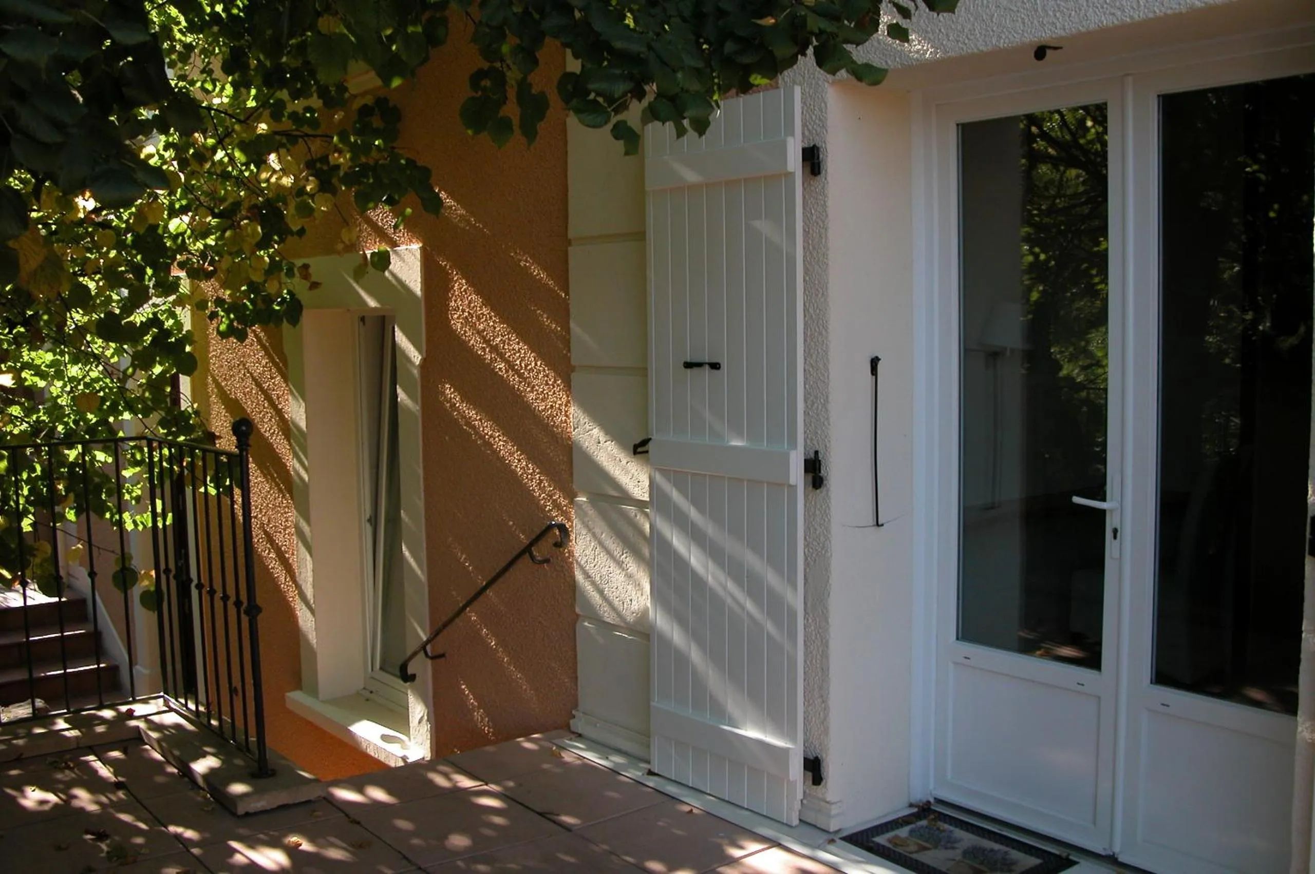 Balcony/Terrace in Hôtel Restaurant Logis Le Relais du Vivarais