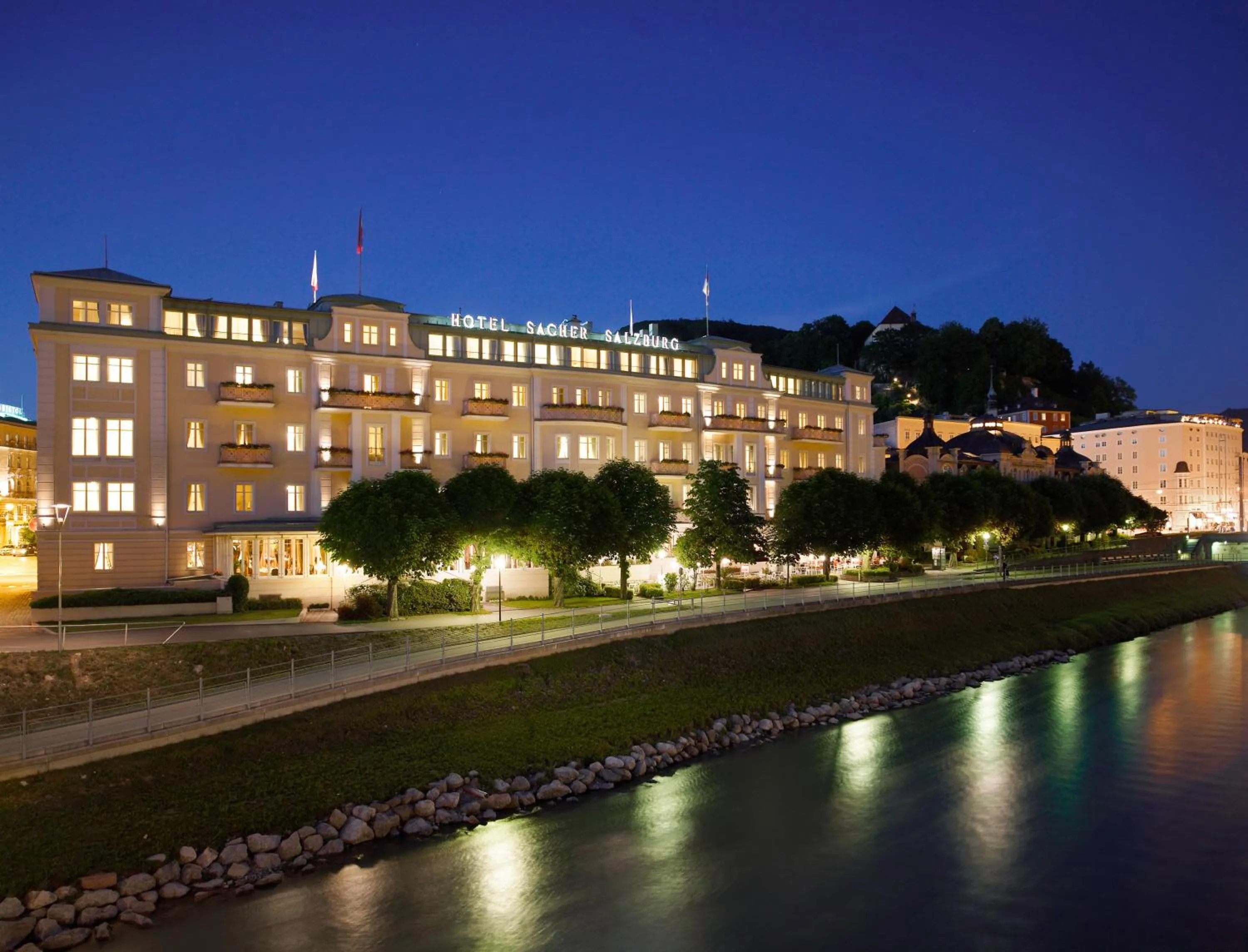 Facade/entrance in Hotel Sacher Salzburg