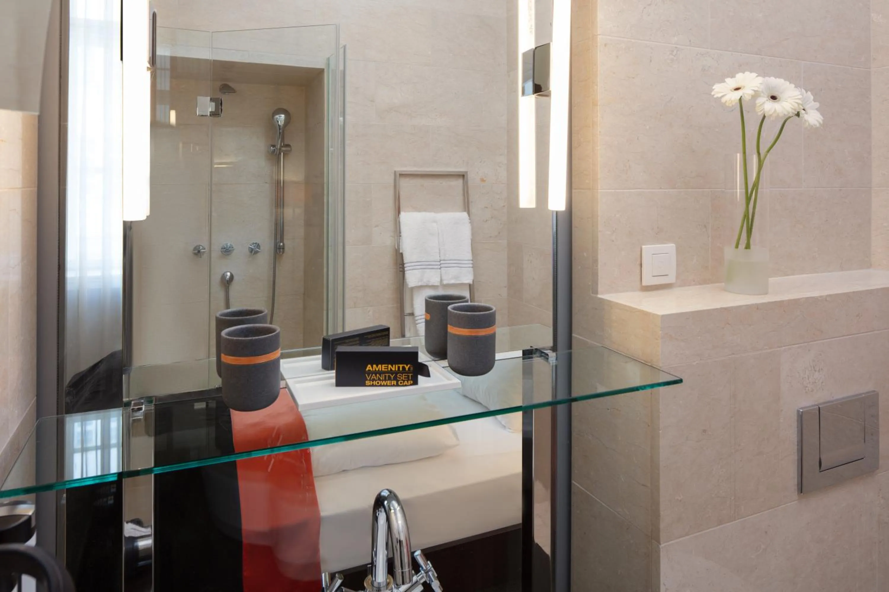 Bathroom in The Levante Parliament A Design Hotel