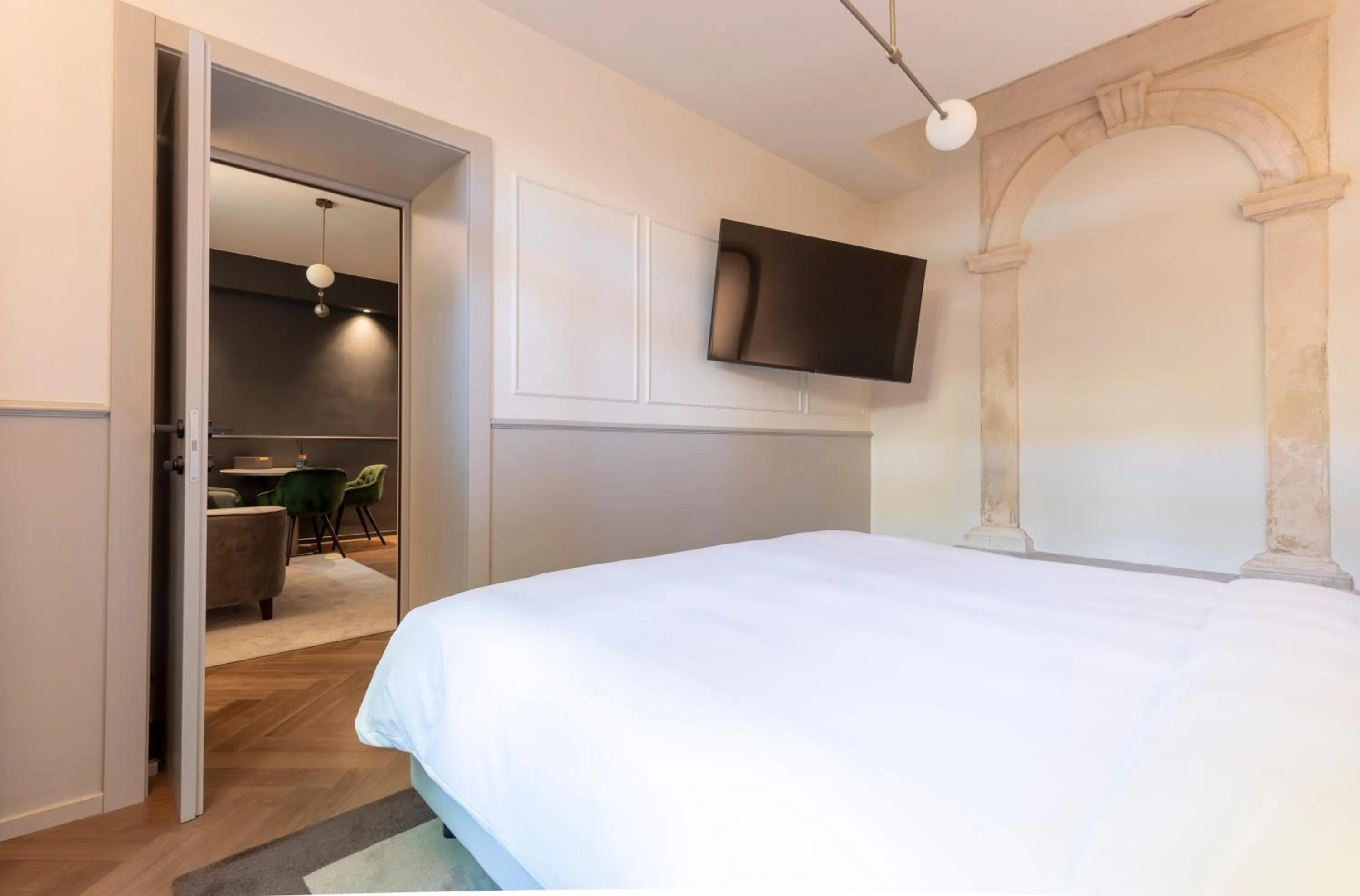 Bed in Luxury Apartments Palazzo Nani