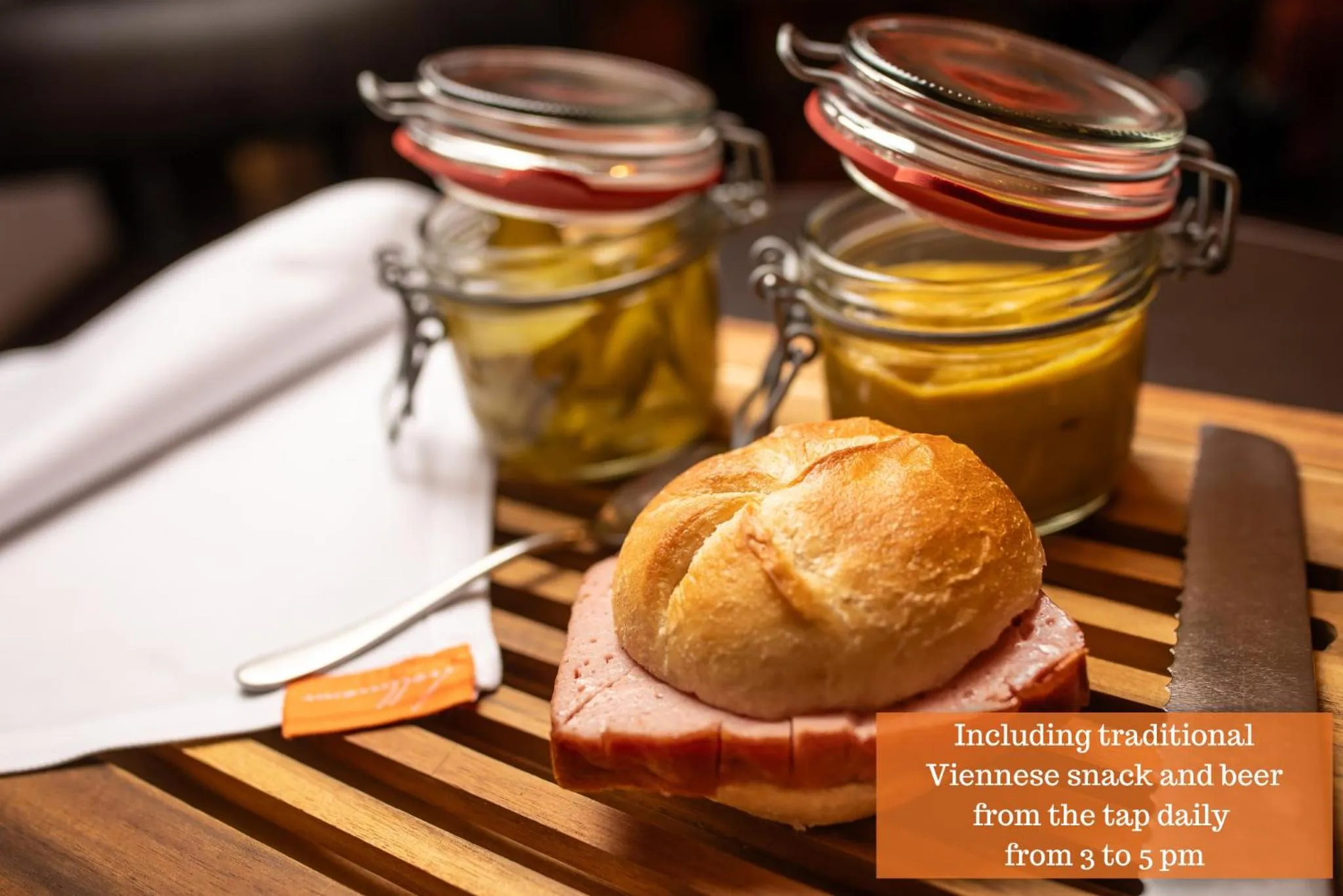 Food and drinks in Buxbaum Beletage Design & Boutique Hotel