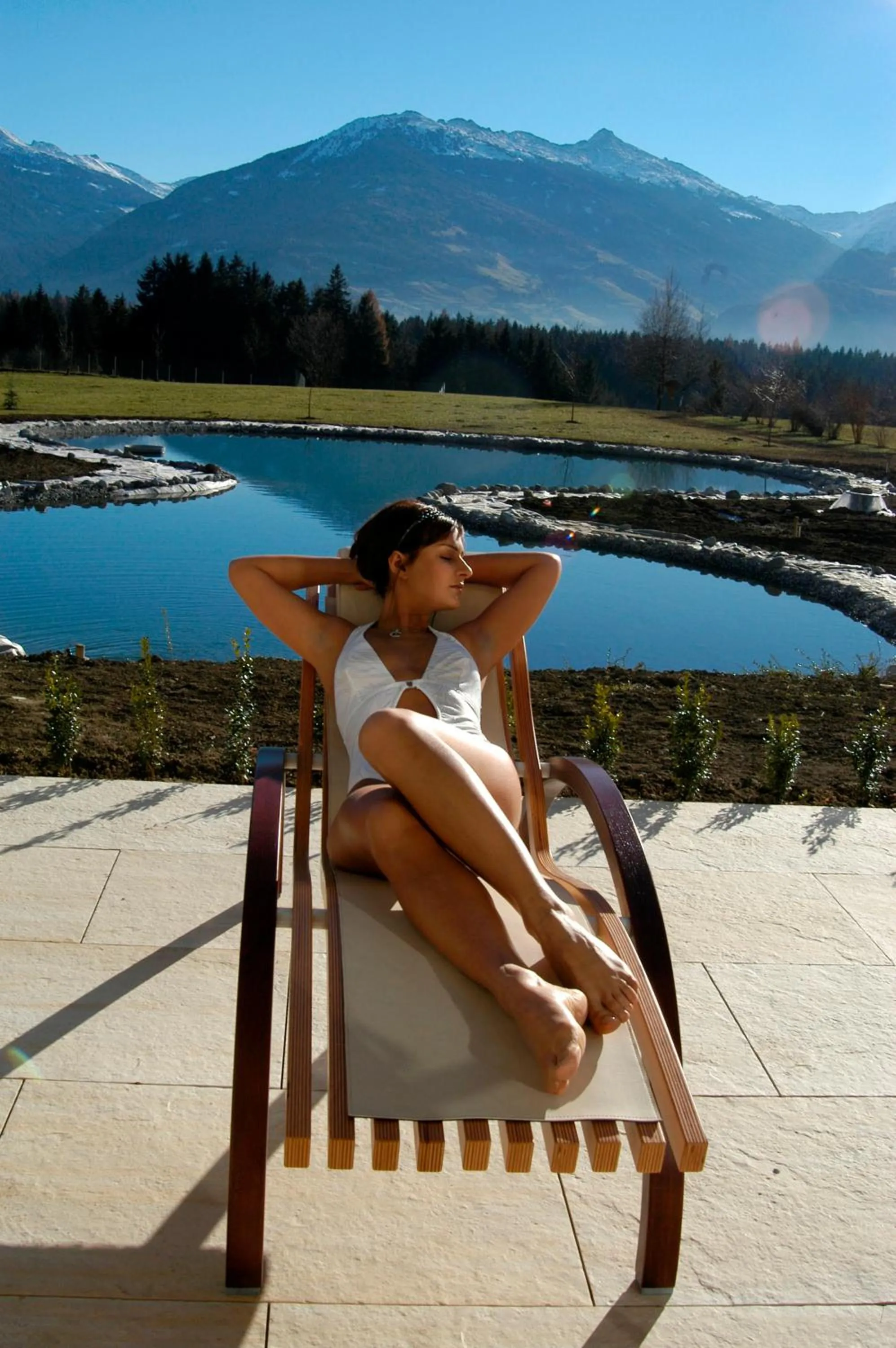 Swimming pool in Alpenhotel Speckbacher Hof