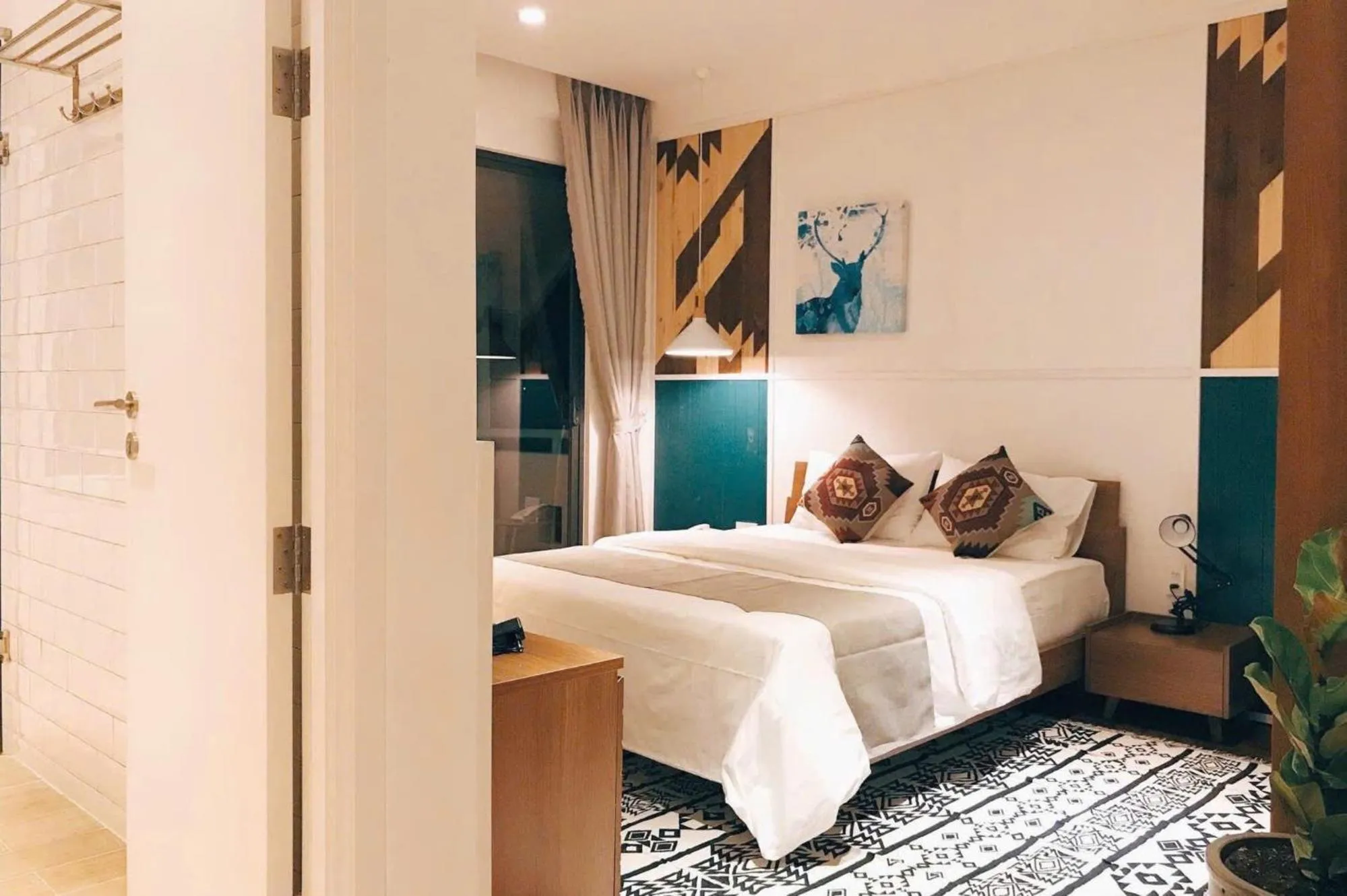 Bed in The Scent Boutique Dalat Hotel