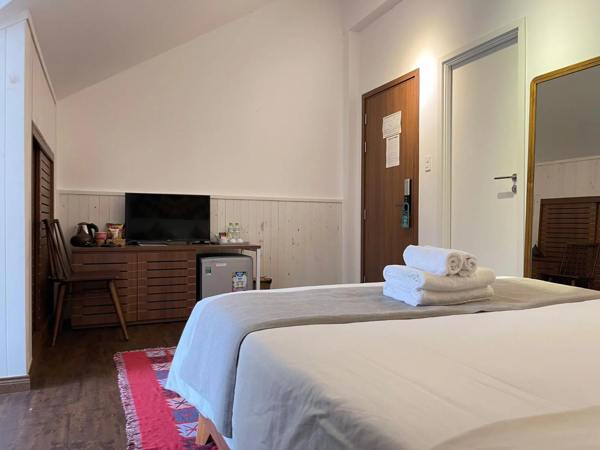 Bed in The Scent Boutique Dalat Hotel