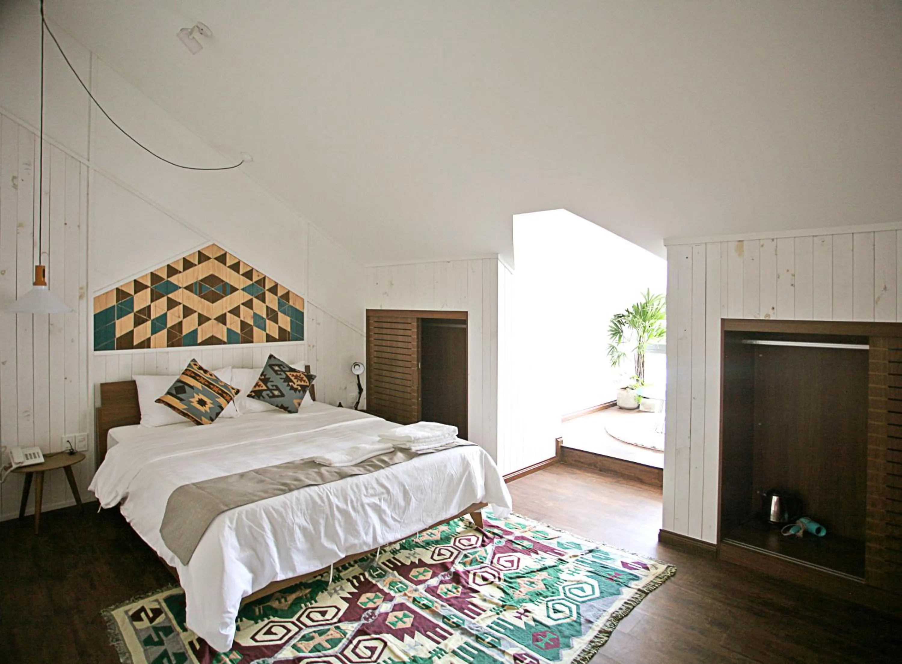 Bed in The Scent Boutique Dalat Hotel