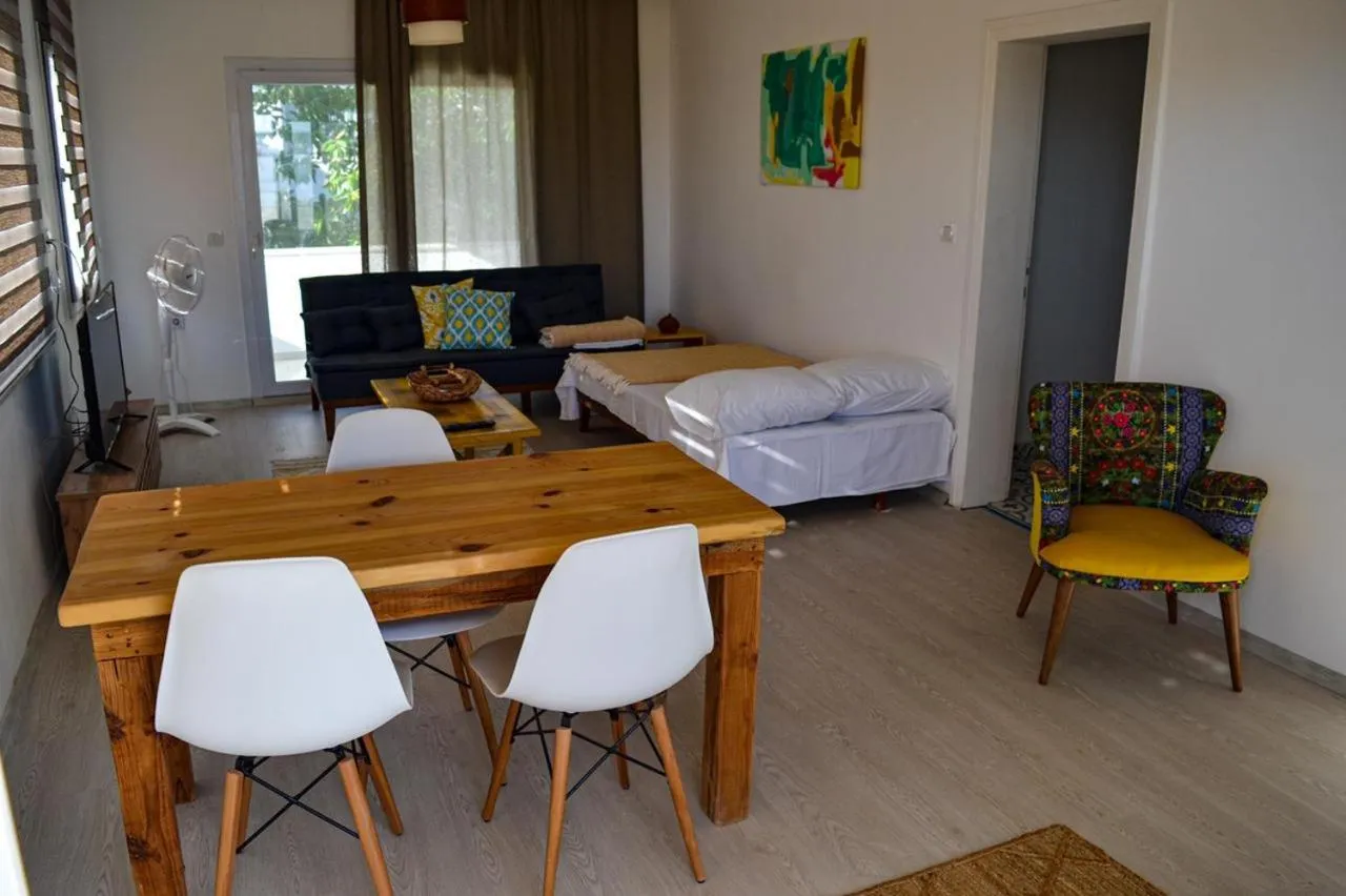 Living room, Bed in merih butik hotel