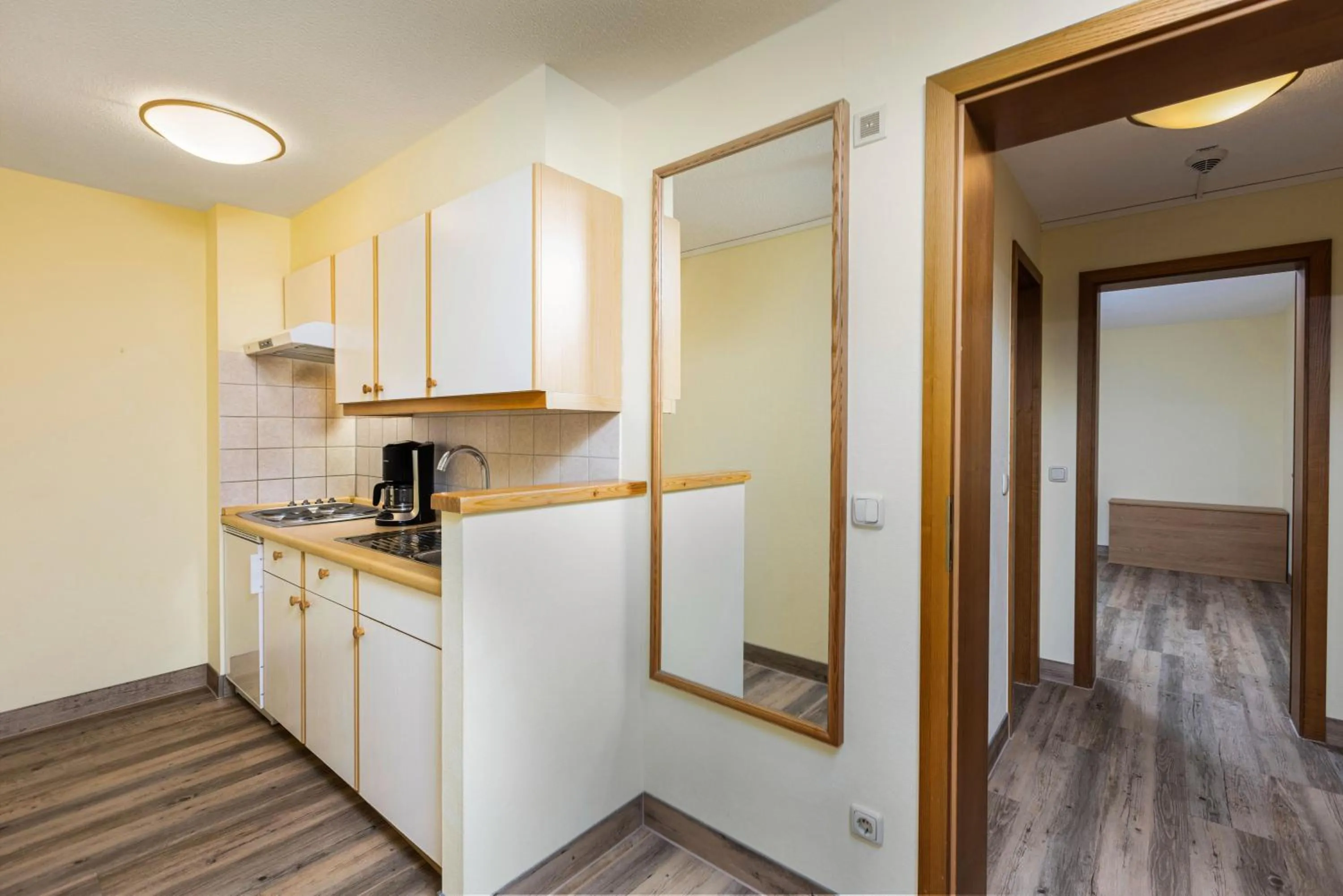 Kitchen or kitchenette in IFA Breitach Apartments Kleinwalsertal