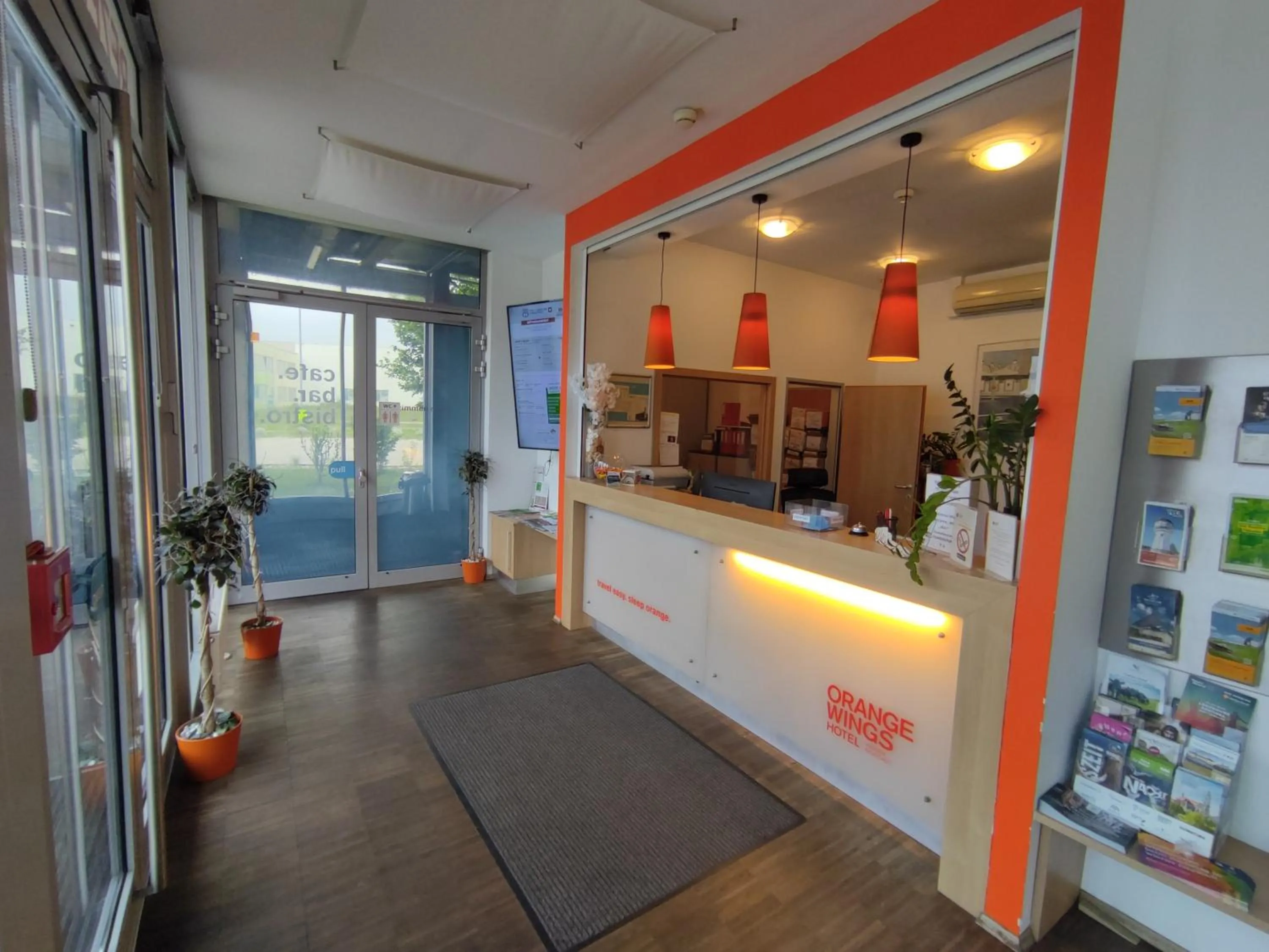 Lobby or reception in Orange Wings Wiener Neustadt
