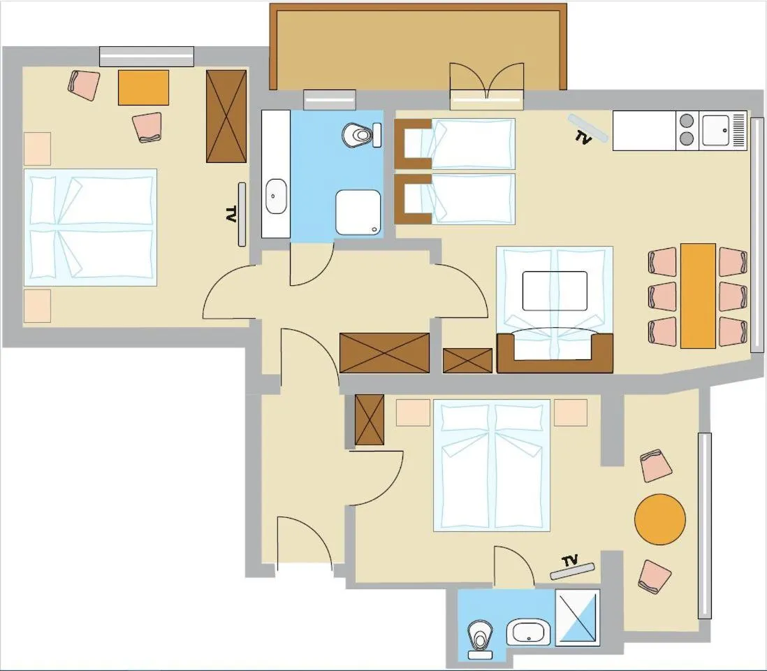 Floor plan in Gartenhotel Rosenhof bei Kitzbühel