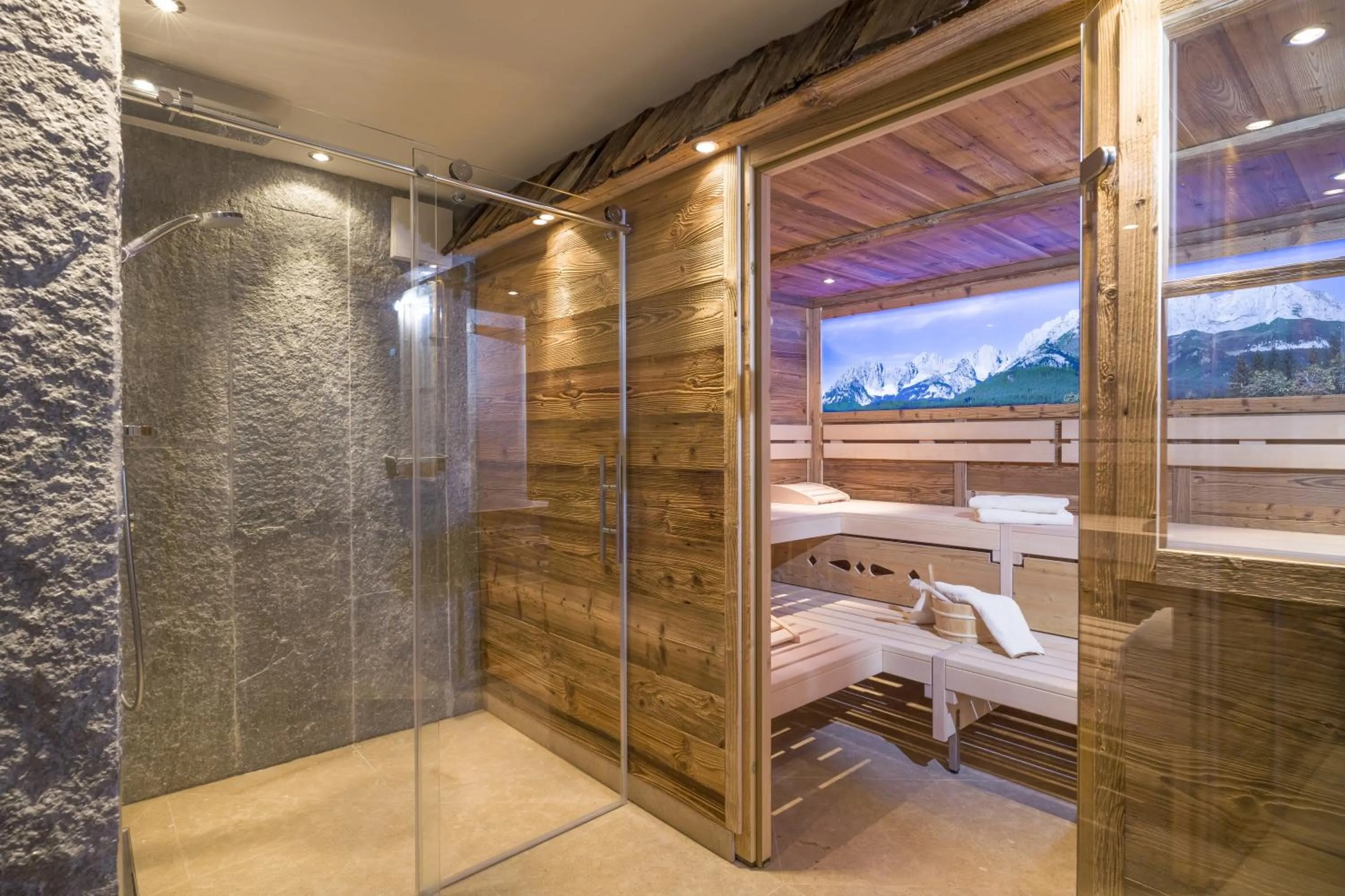 Sauna in Gartenhotel Rosenhof bei Kitzbühel
