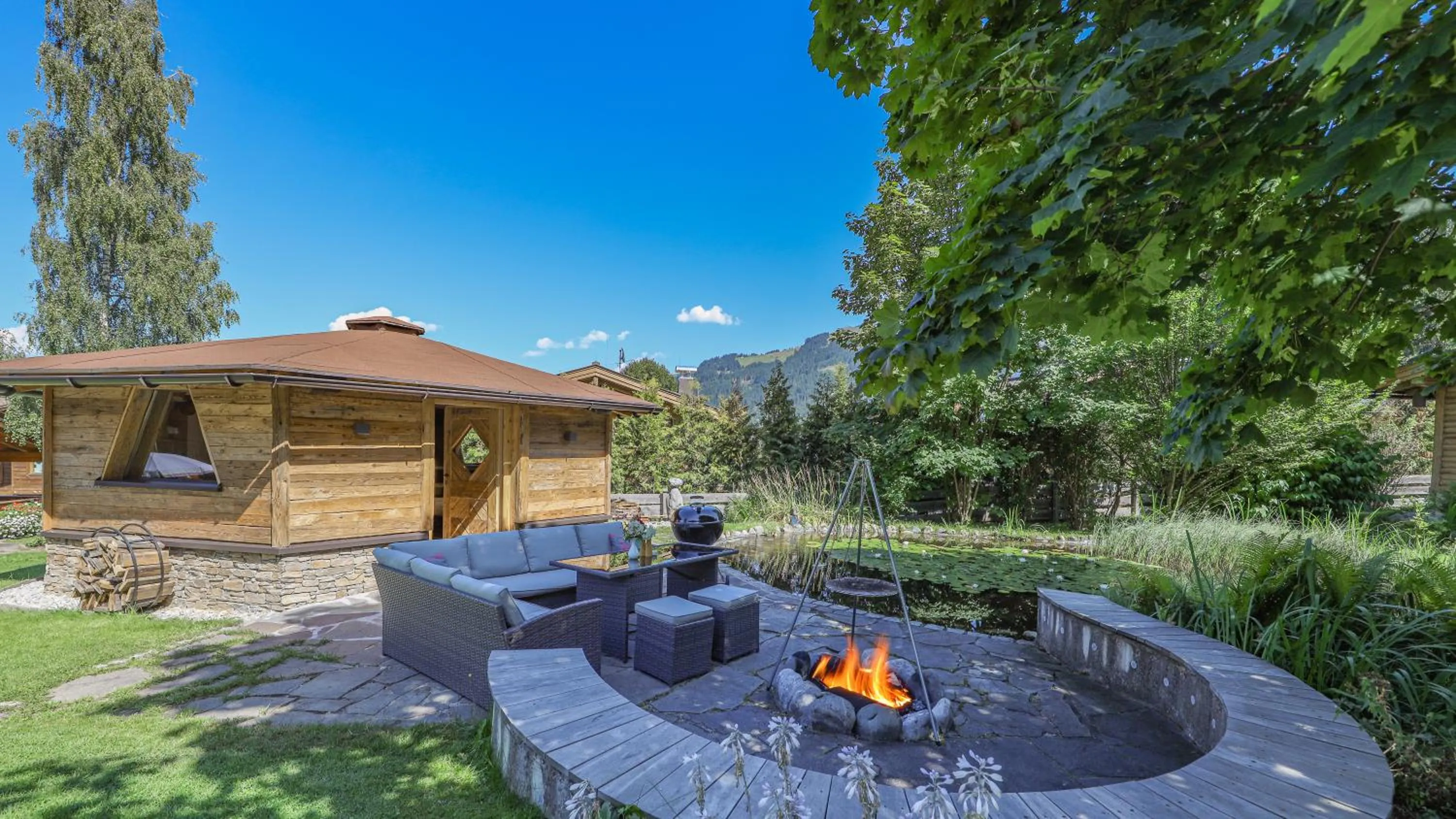 BBQ facilities in Gartenhotel Rosenhof bei Kitzbühel