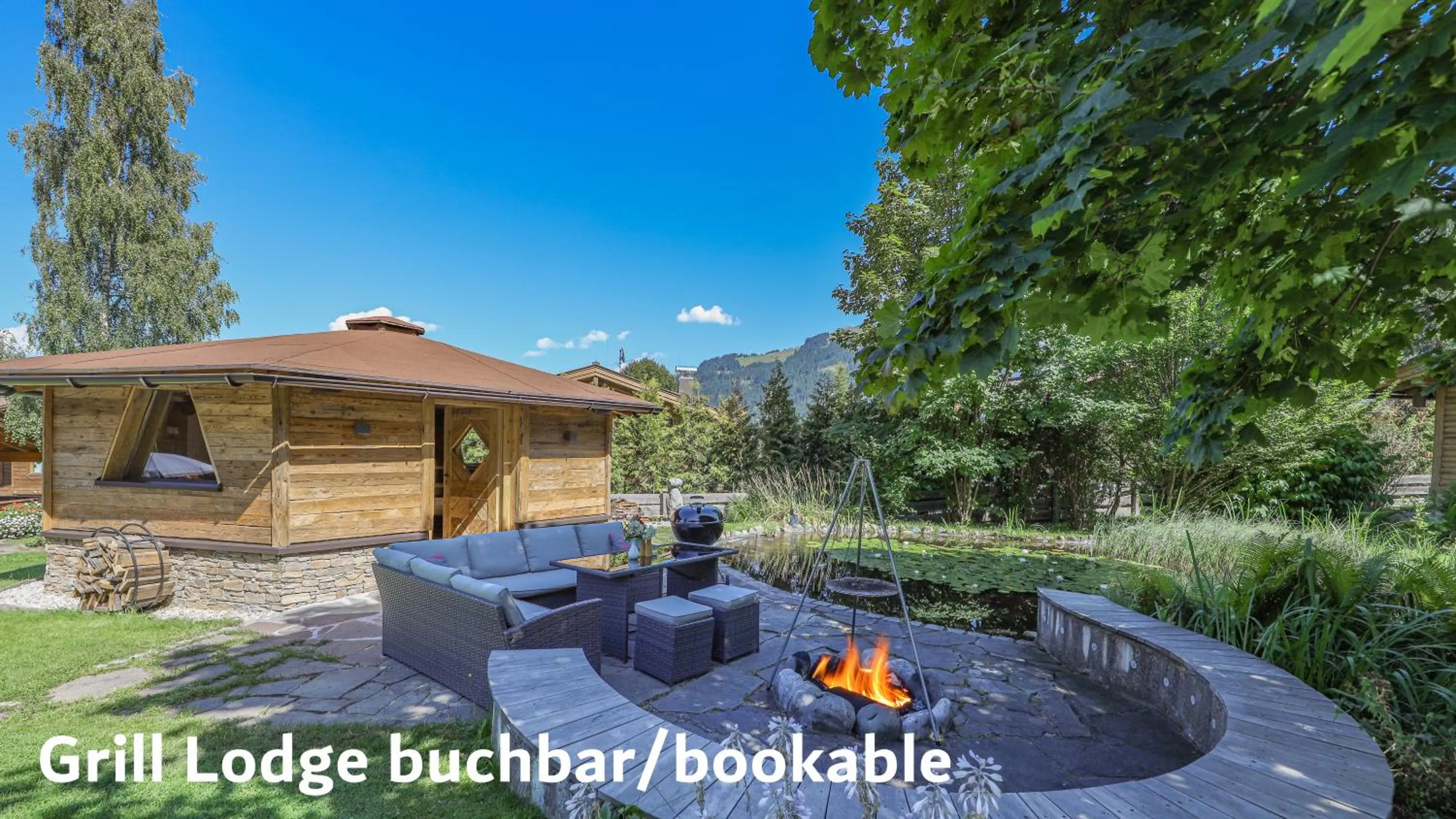 BBQ facilities in Gartenhotel Rosenhof bei Kitzbühel