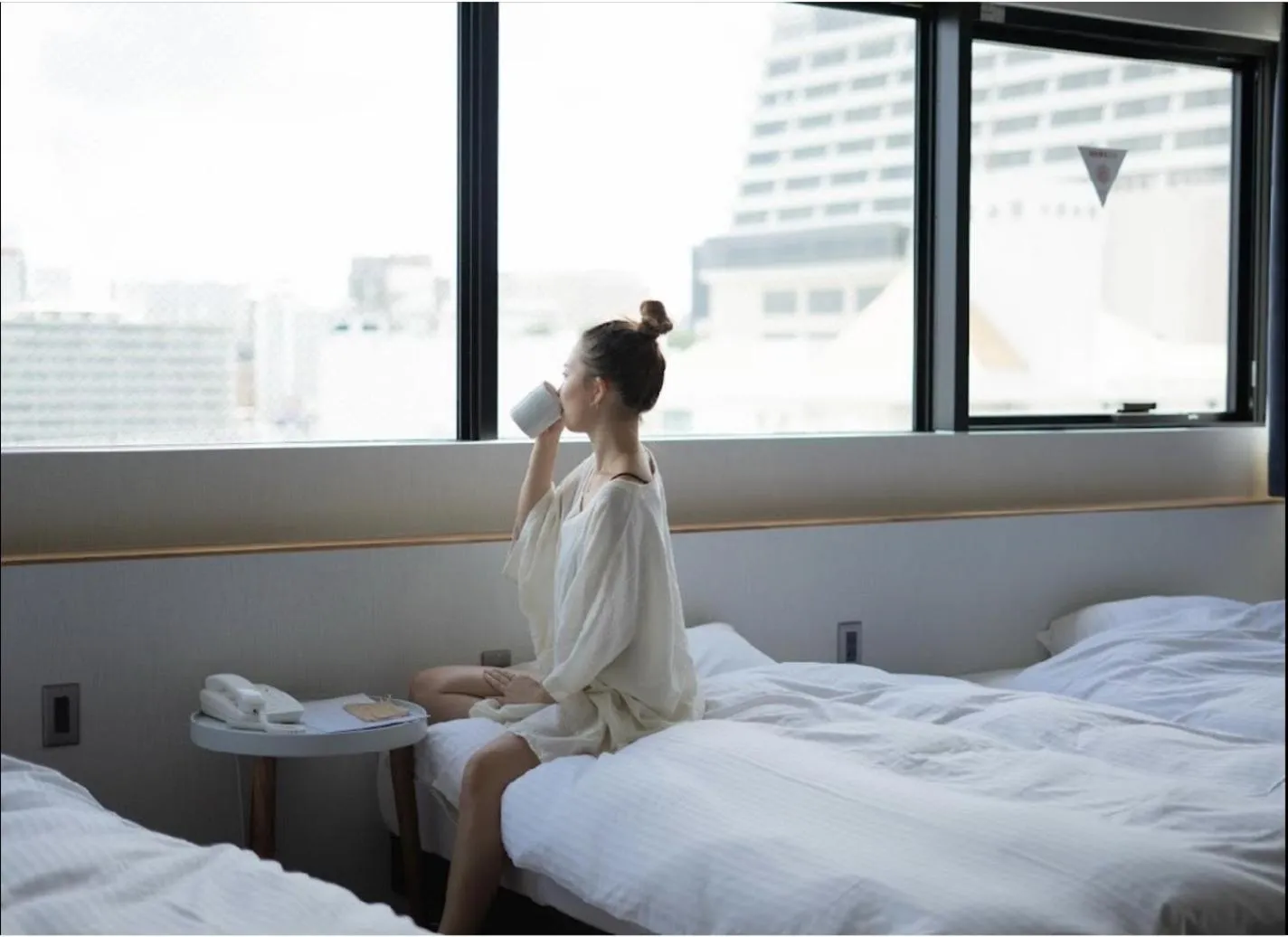 Bed in Yukureba Maejima Hotel