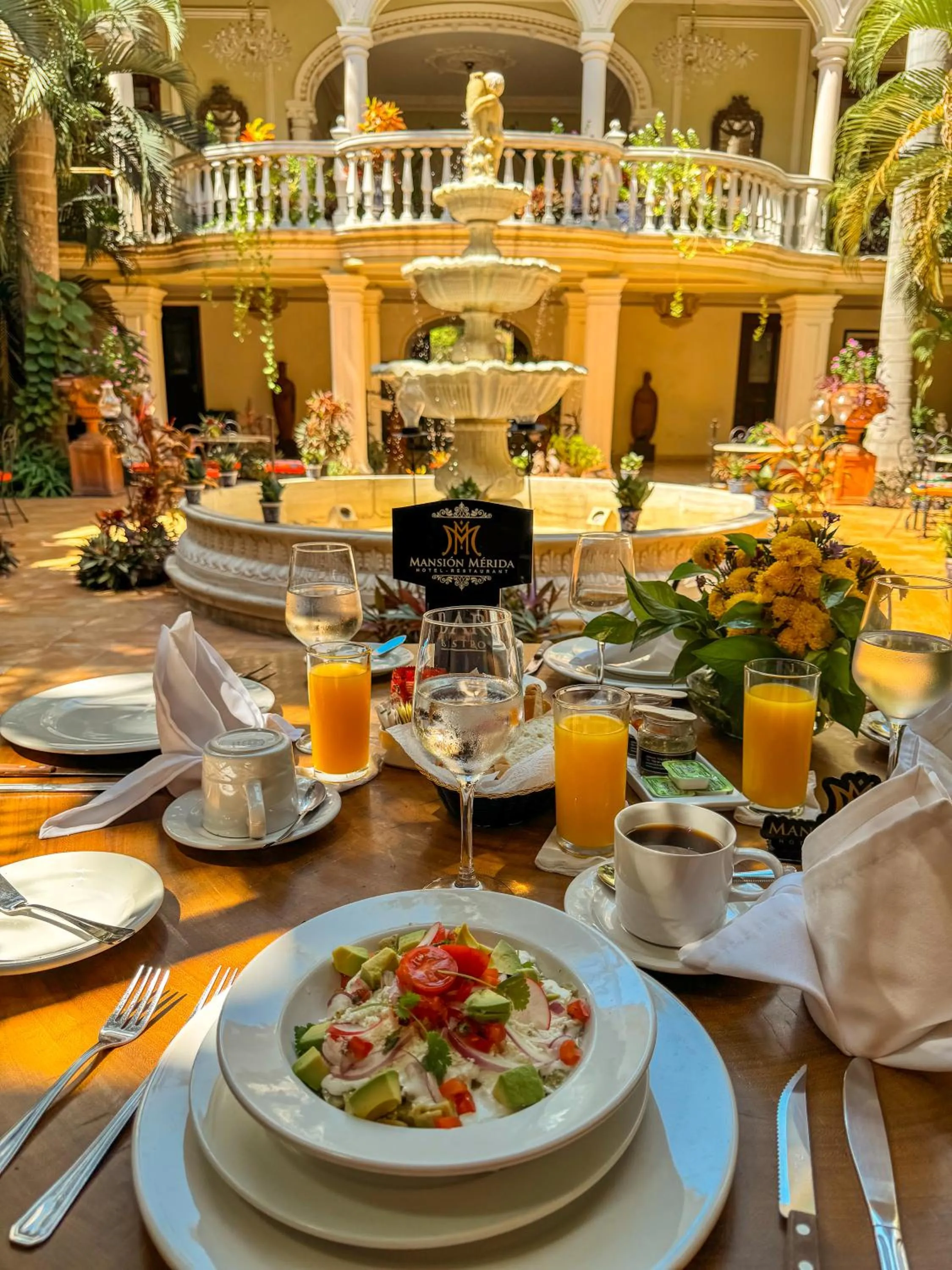 Patio in Mansión Mérida Boutique Hotel - Restaurant