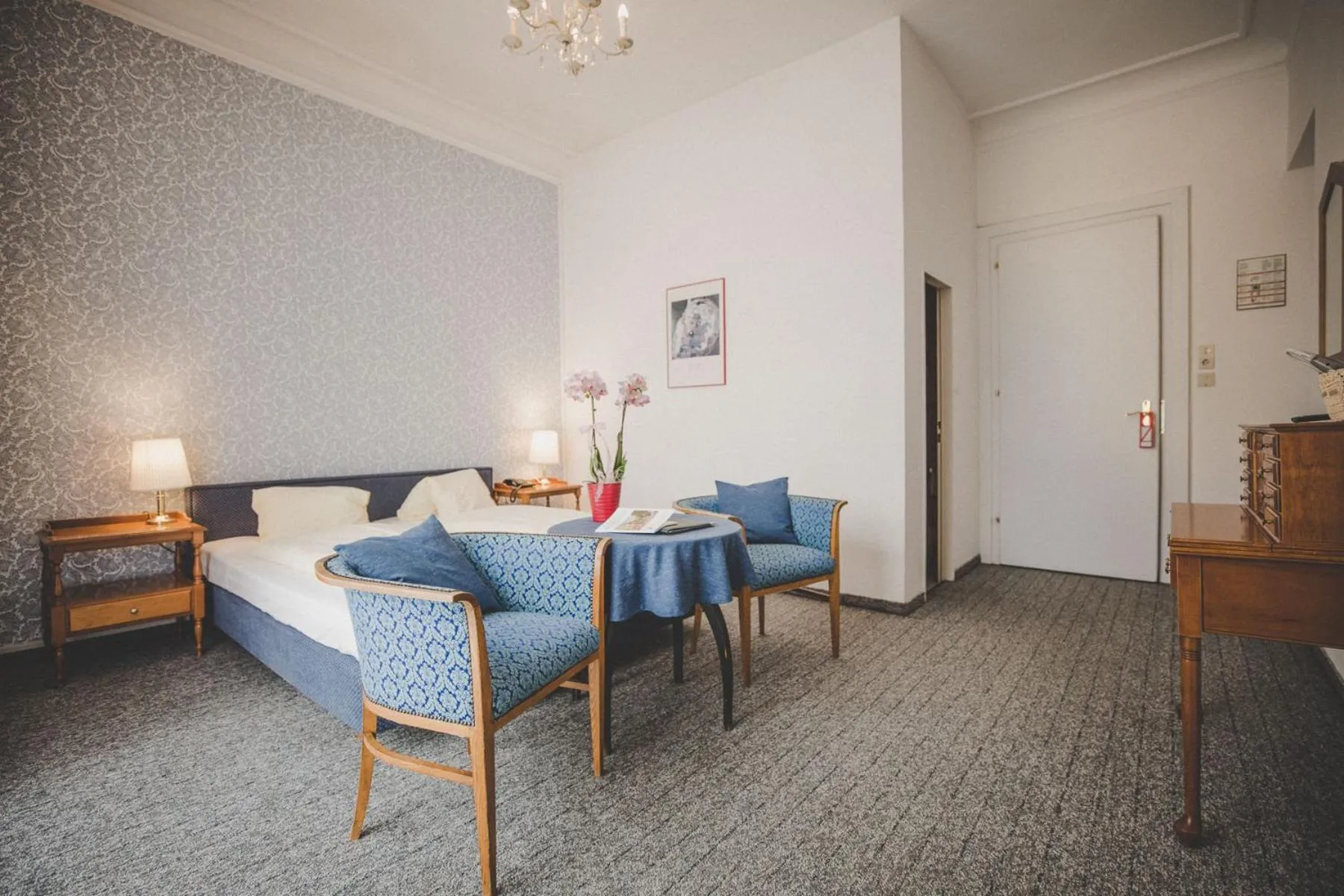 Bed in Kurhotel & Hotel Mozart