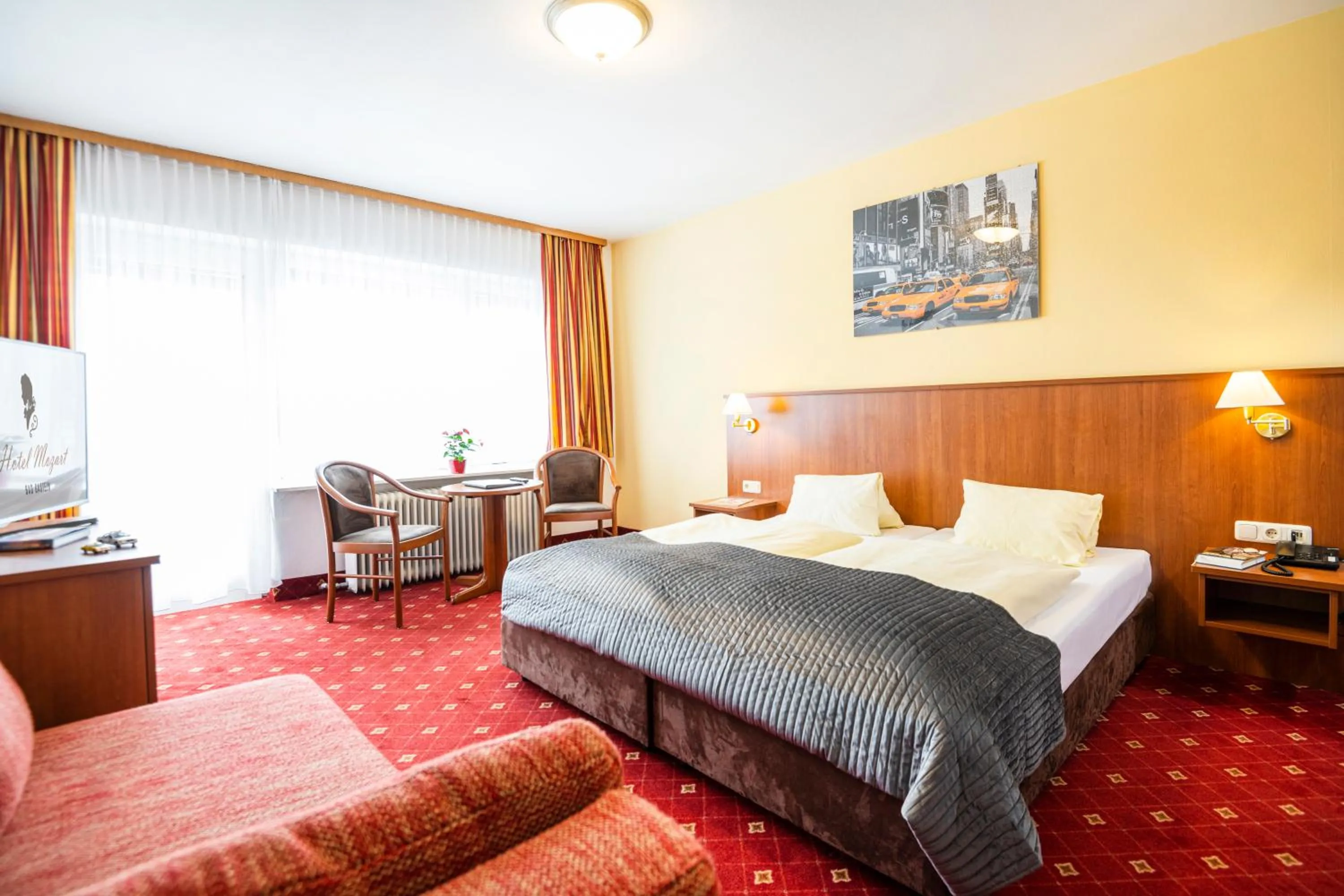 Bed in Kurhotel & Hotel Mozart