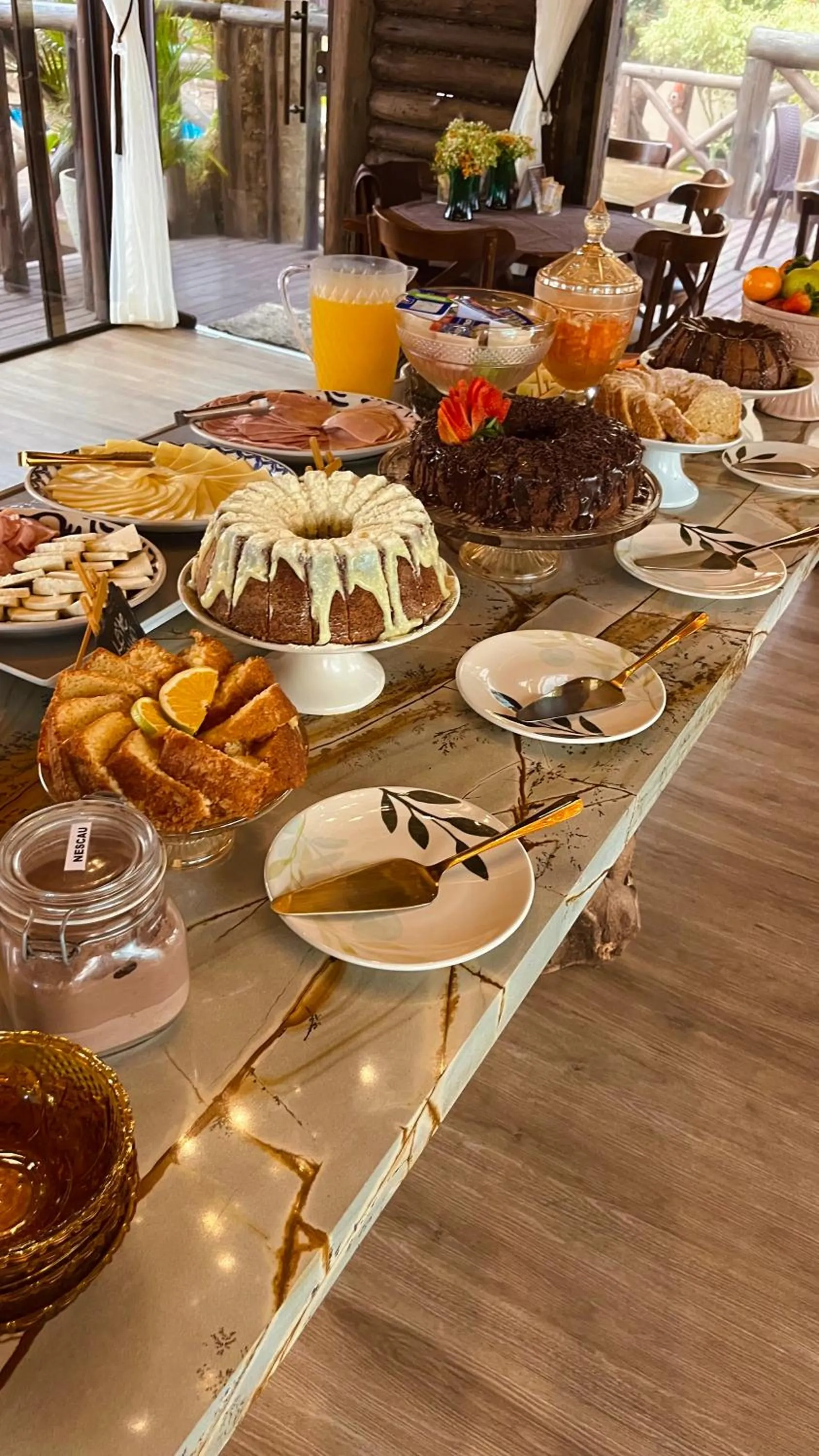 Breakfast in Pousada Recanto do Aconchego