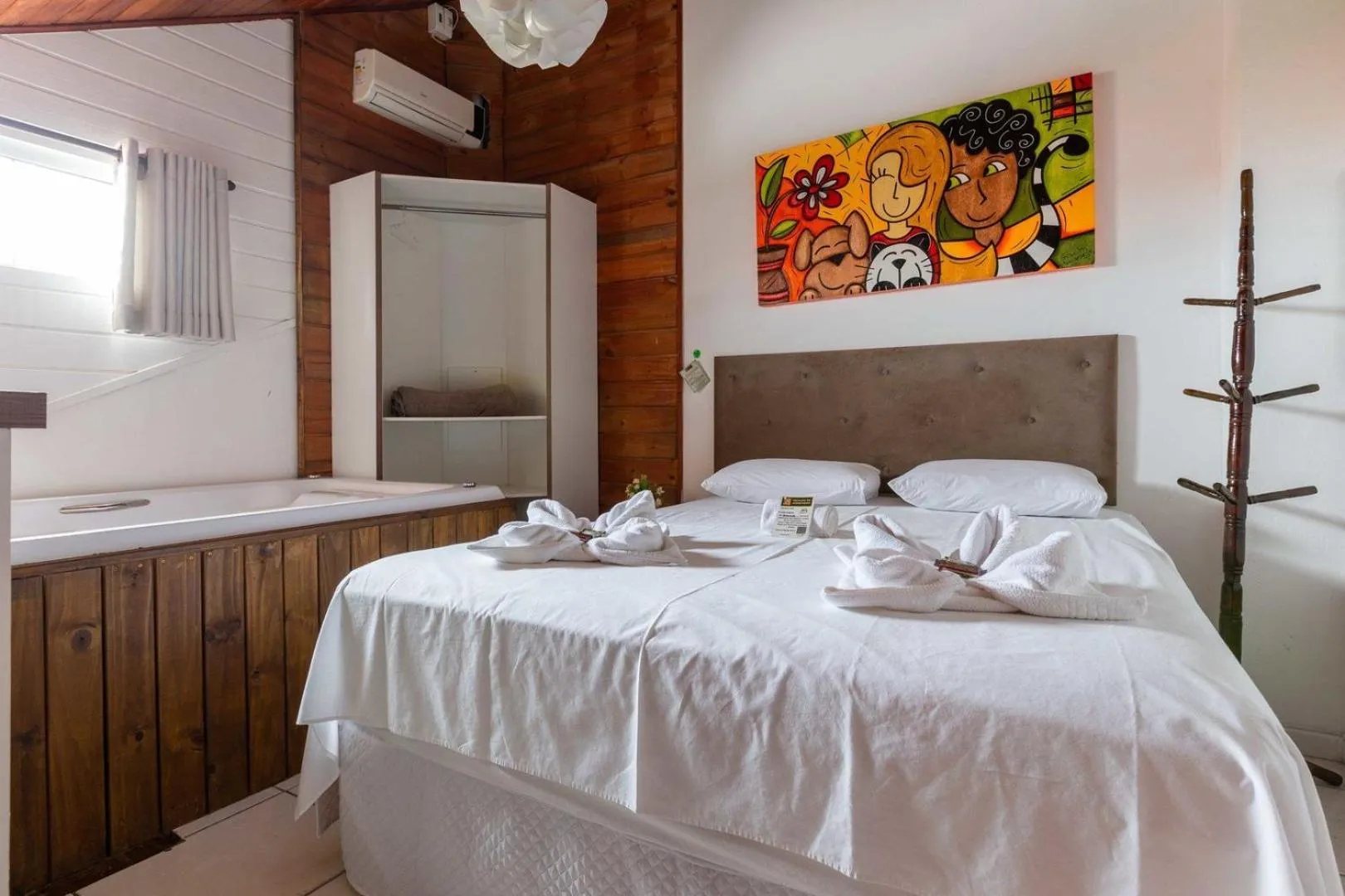 Bed in Pousada Recanto do Aconchego