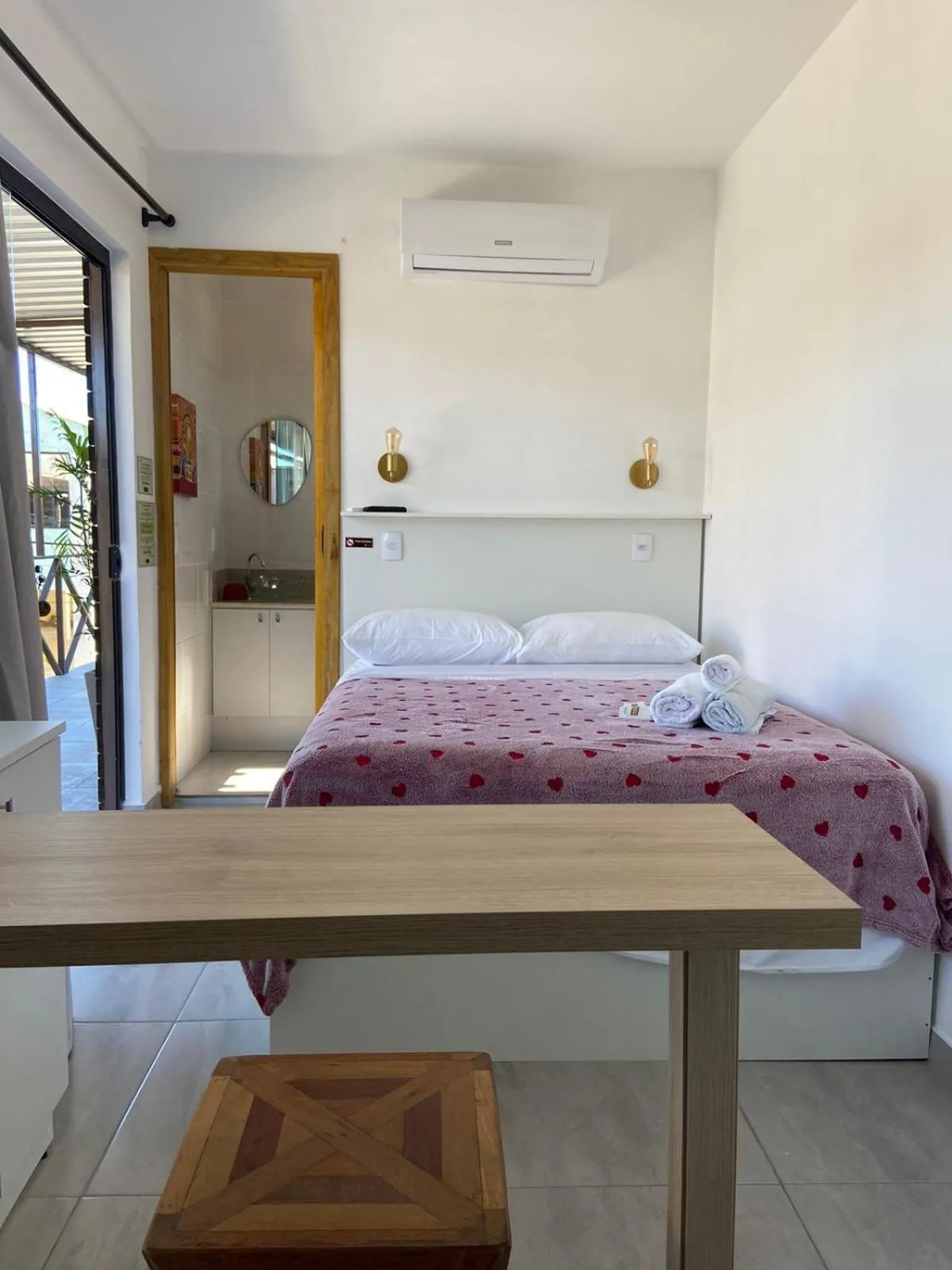 Bed in Pousada Recanto do Aconchego