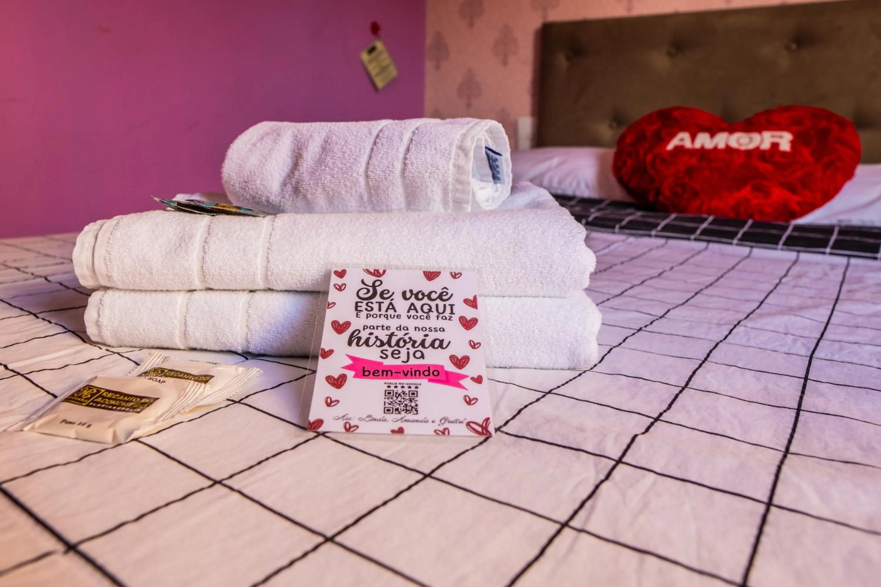 Bed in Pousada Recanto do Aconchego