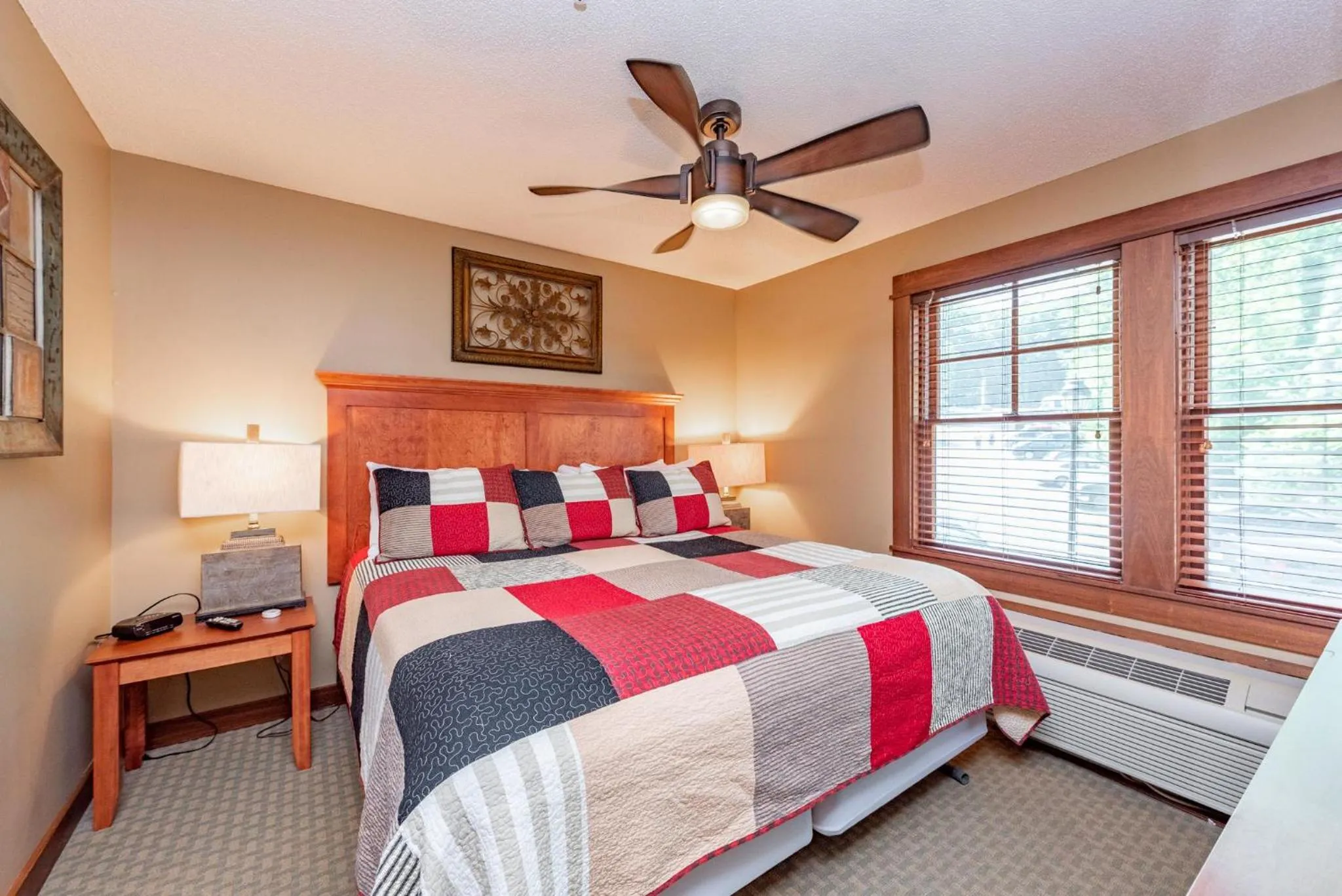 Bed in B203 One Bedroom & Loft Lake View