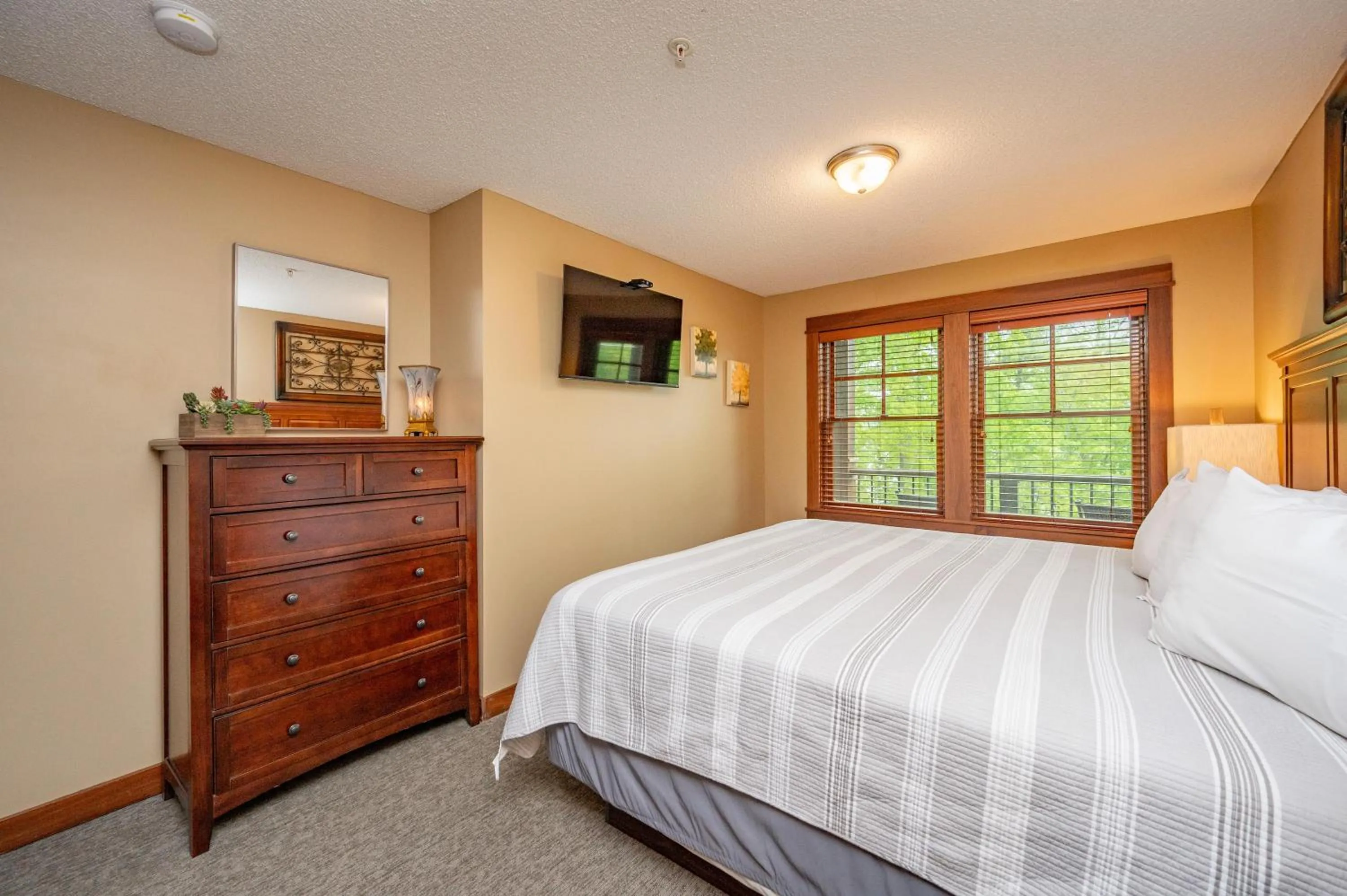 Bed in B205 One Bedroom Lake View