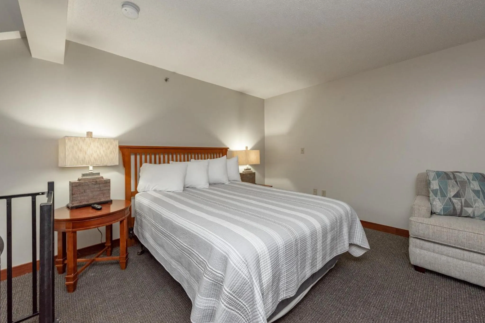 Bed in A312 One Bedroom & Loft Standard View