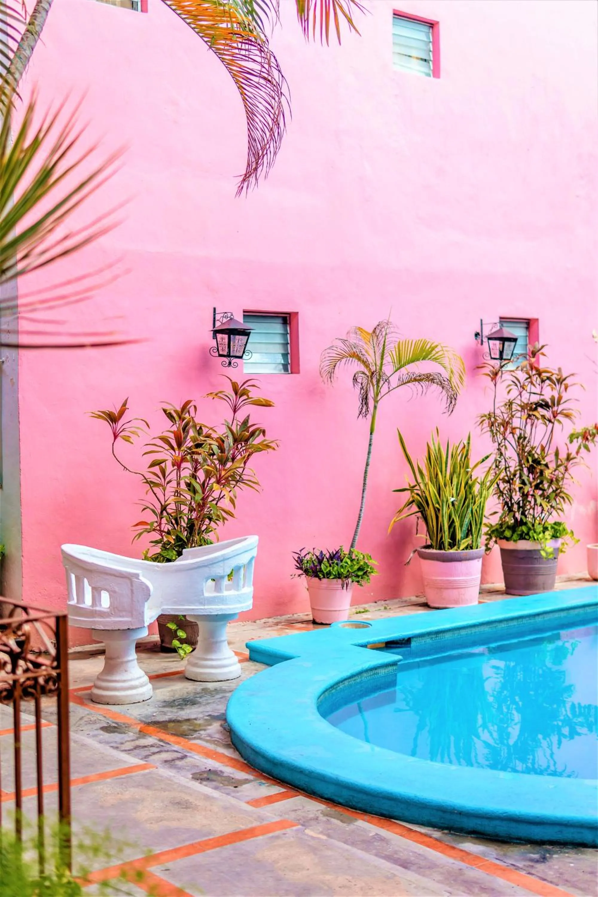 Garden view in Hotel Santa Lucía