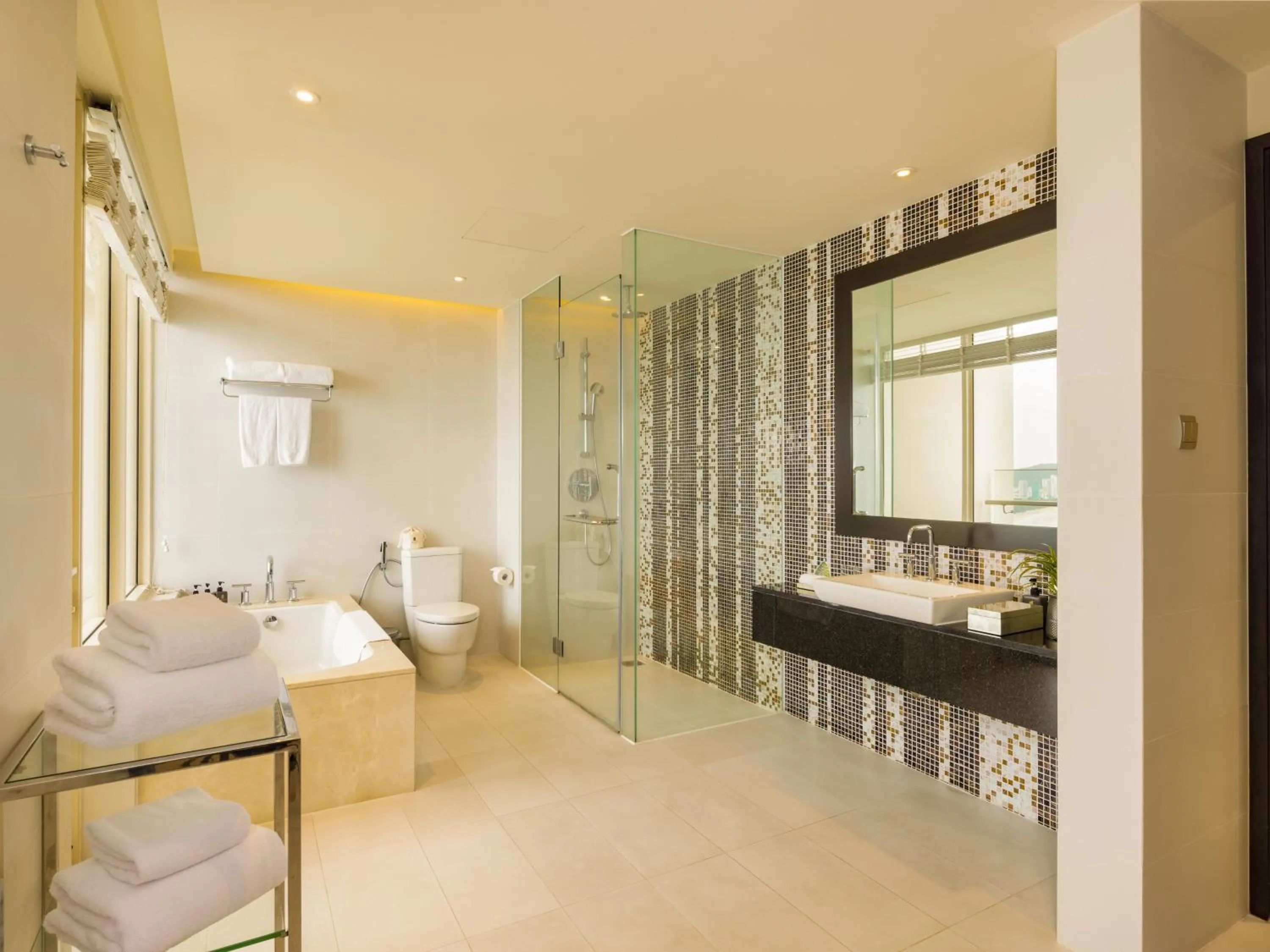 Shower, Bed in The Costa Nha Trang Residences