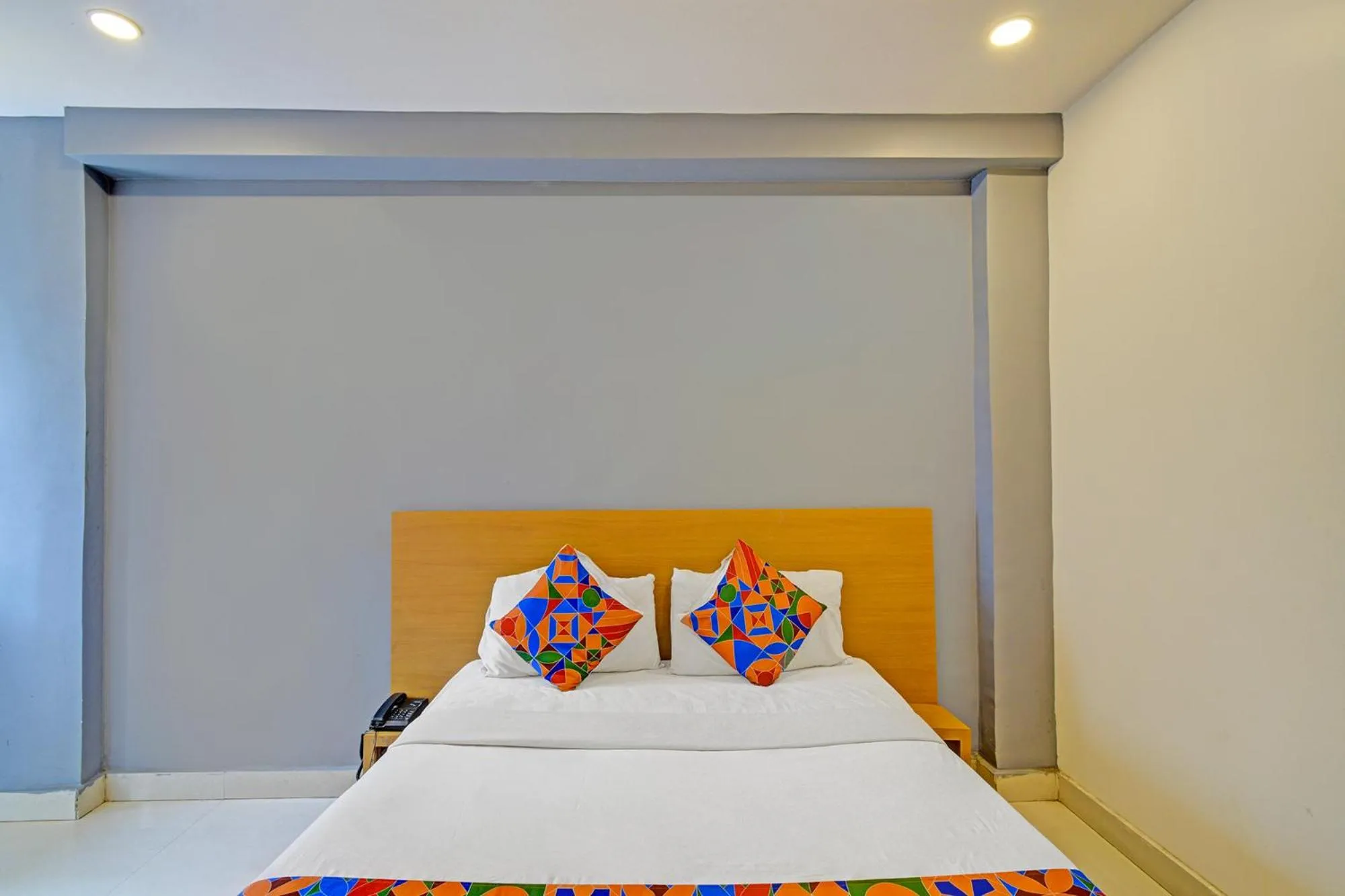 Bed in FabHotel White Ridge LB Nagar
