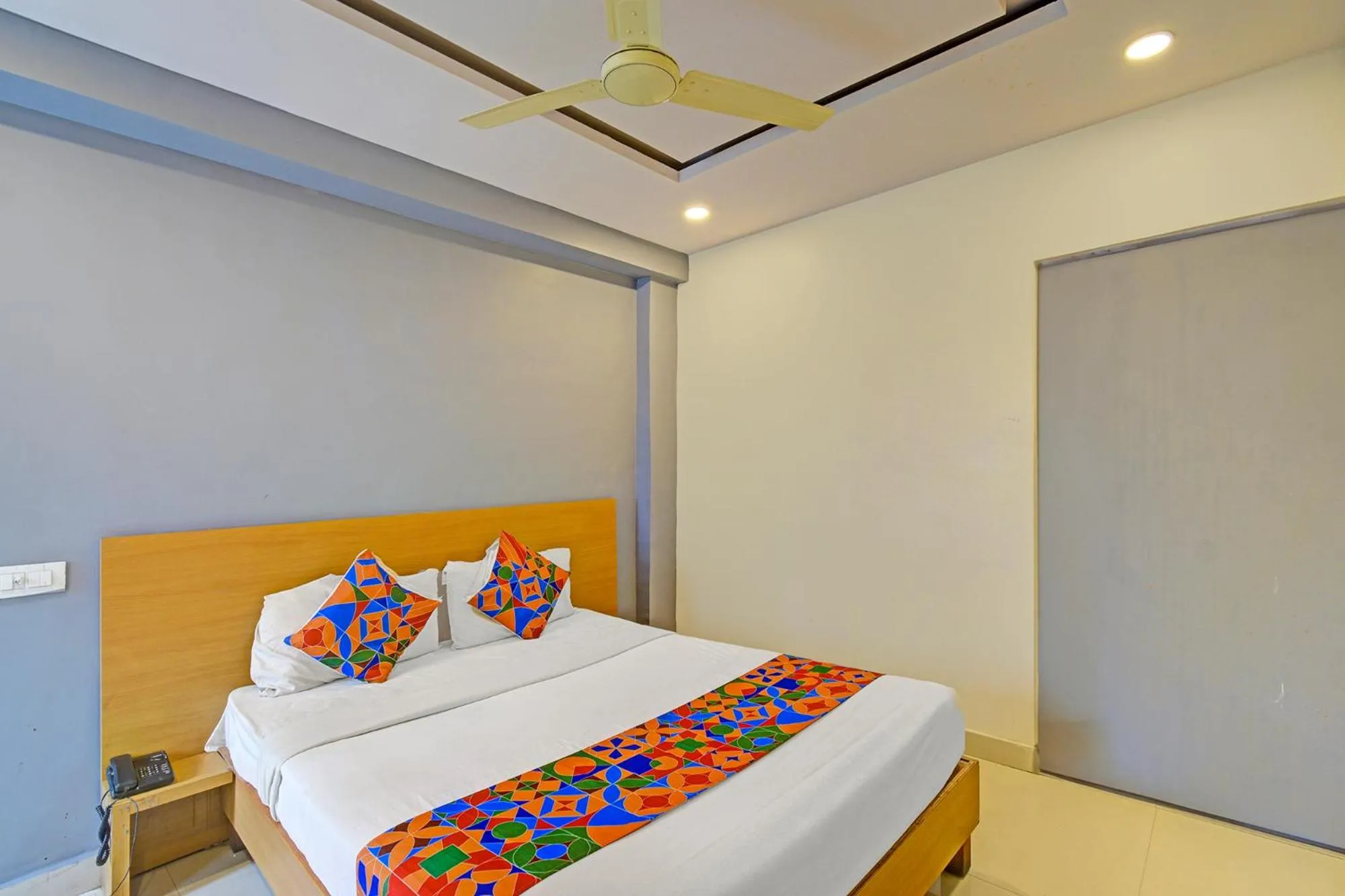 Bed in FabHotel White Ridge LB Nagar